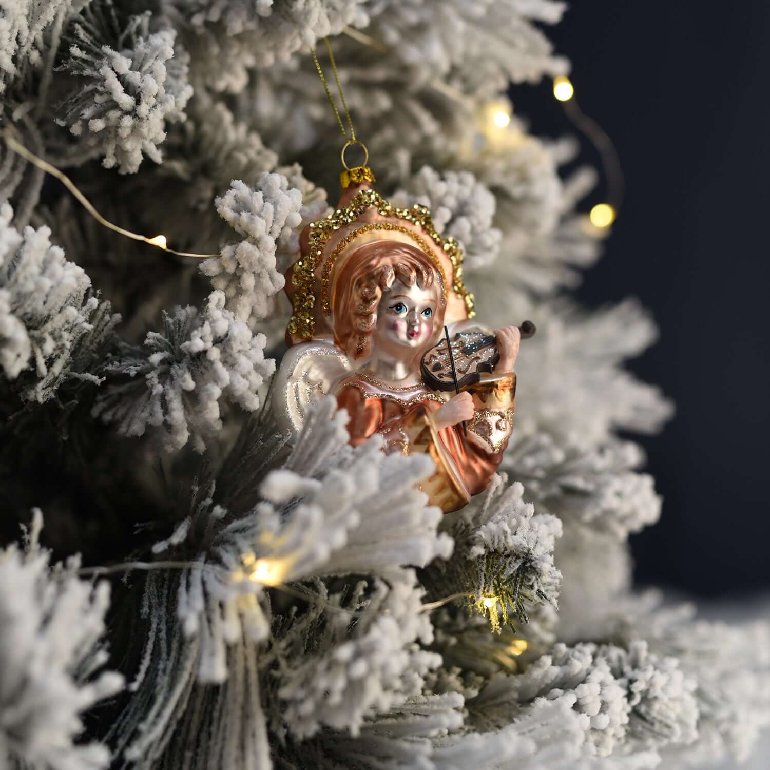 ANGEL - CHRISTMAS TREE ORNAMENT - GLASS - Image 2