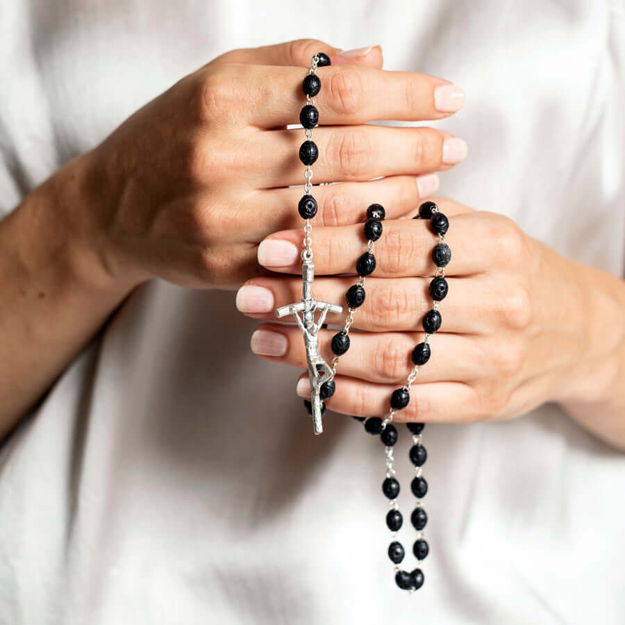 WOODEN ROSARY - METAL - Image 2