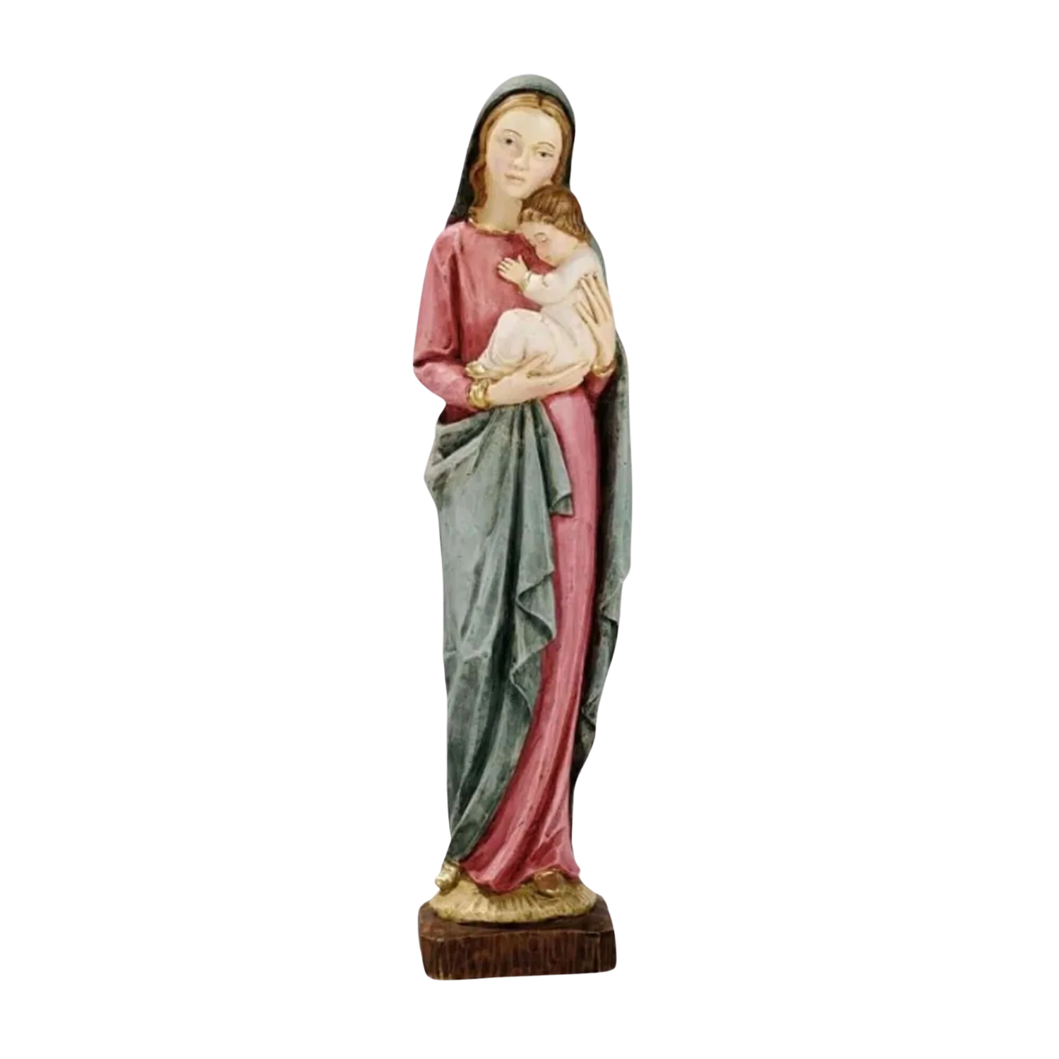 BLESSED MOTHER WITH INFANT JESUS - STATUE - RESIN