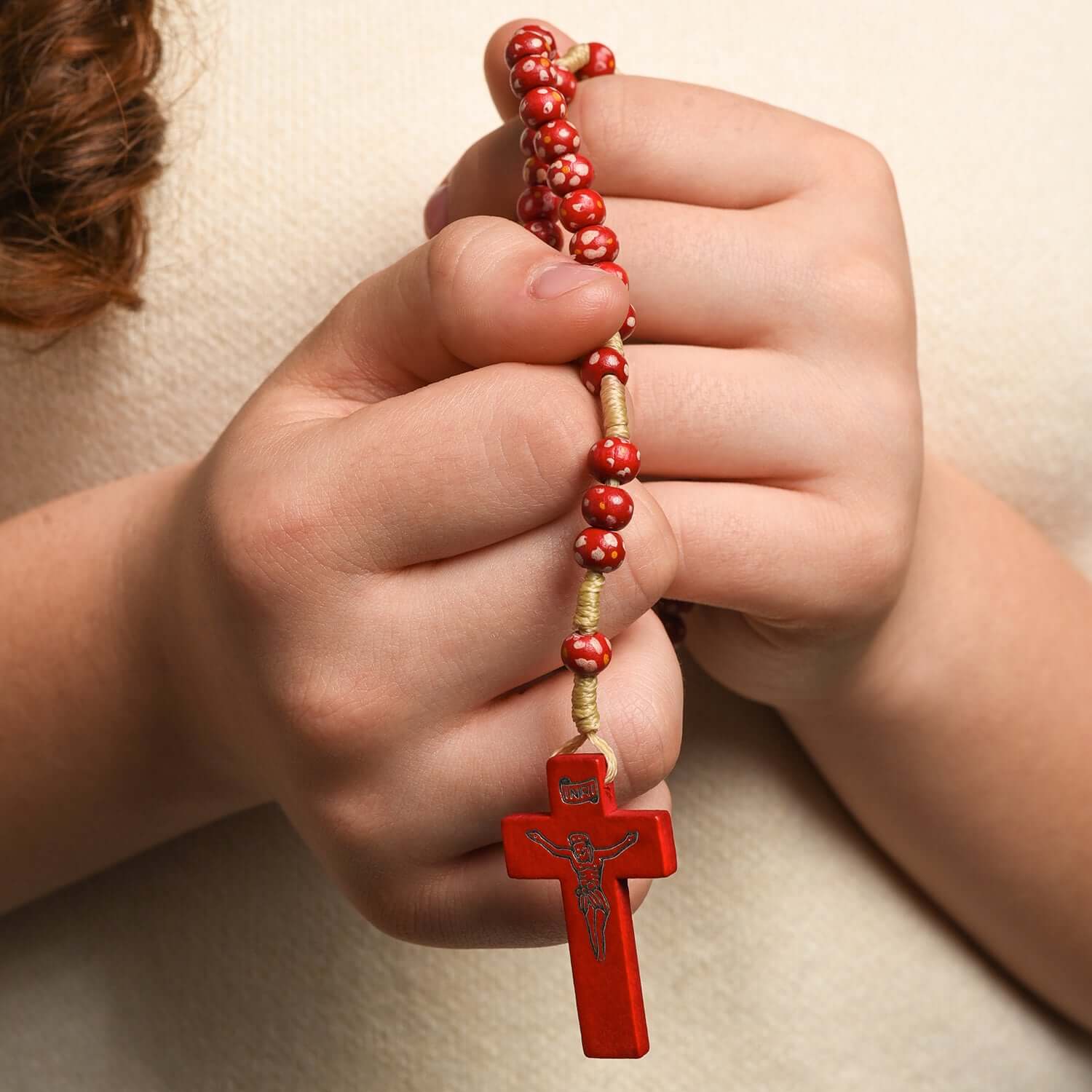 CHILDREN’S ROSARY - RED WOOD - Image 2
