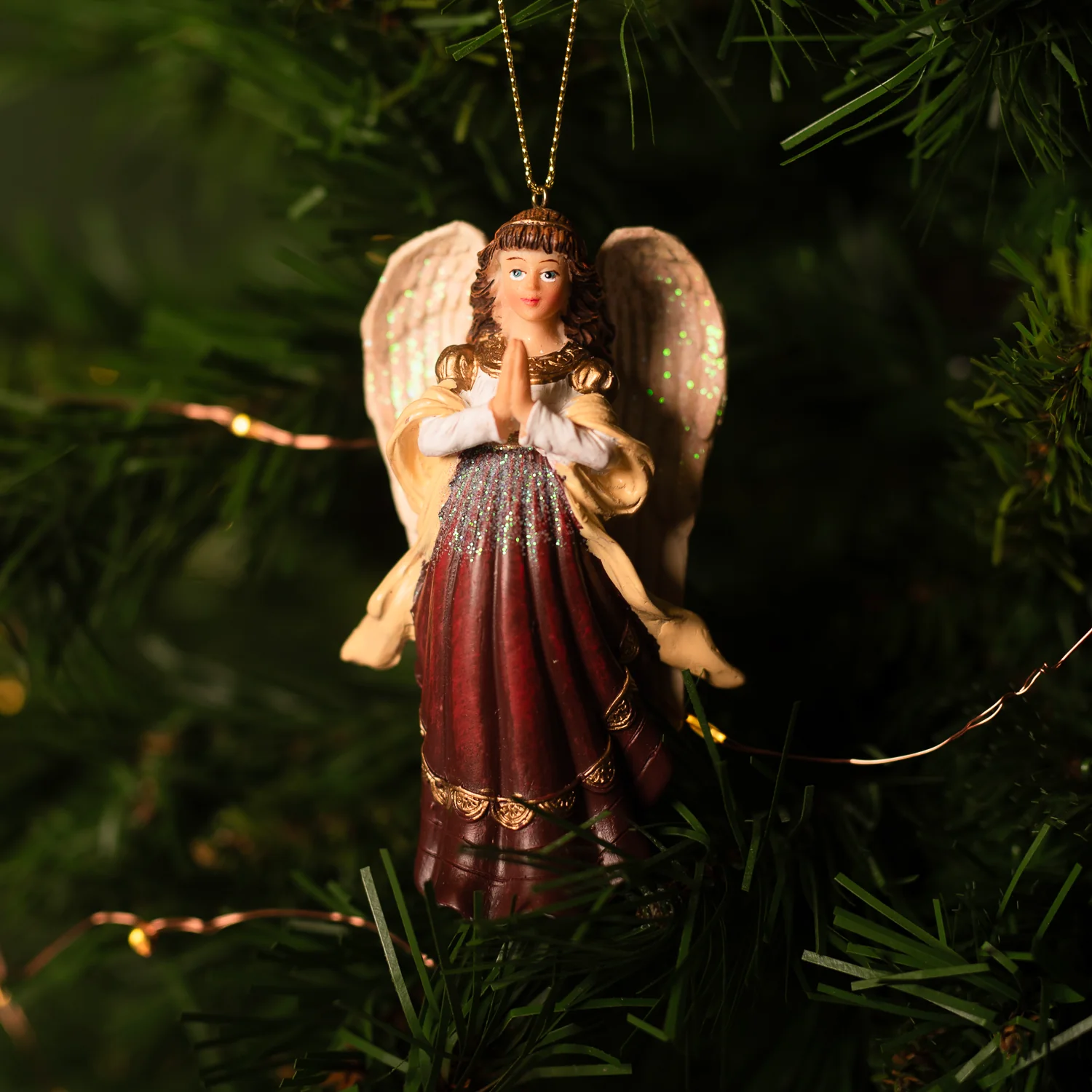 CHRISTMAS ANGEL - CHRISTMAS TREE DECORATION - RESIN - Image 2