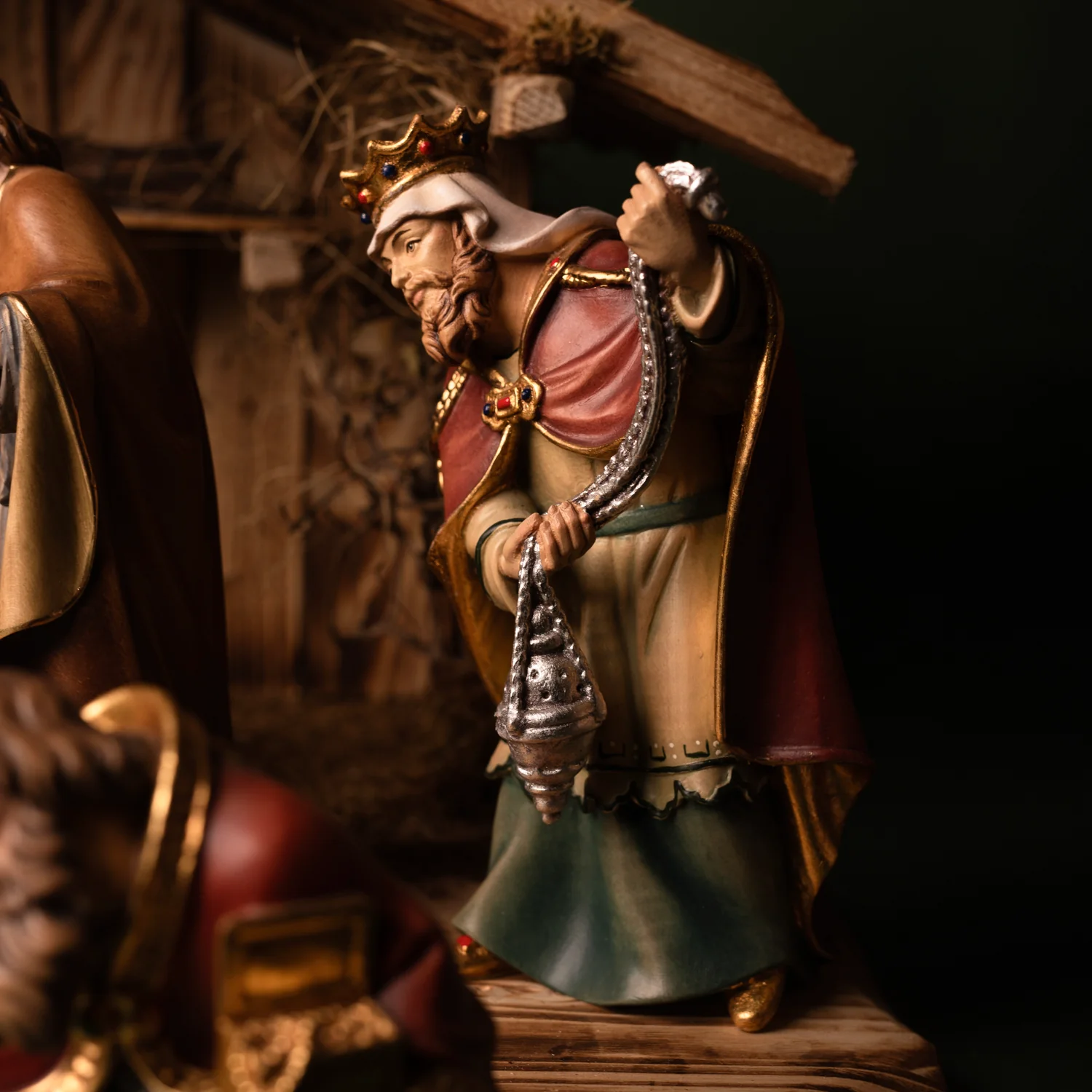 LARGE NATIVITY SCENE SET - CHRISTMAS - WOOD - Image 3
