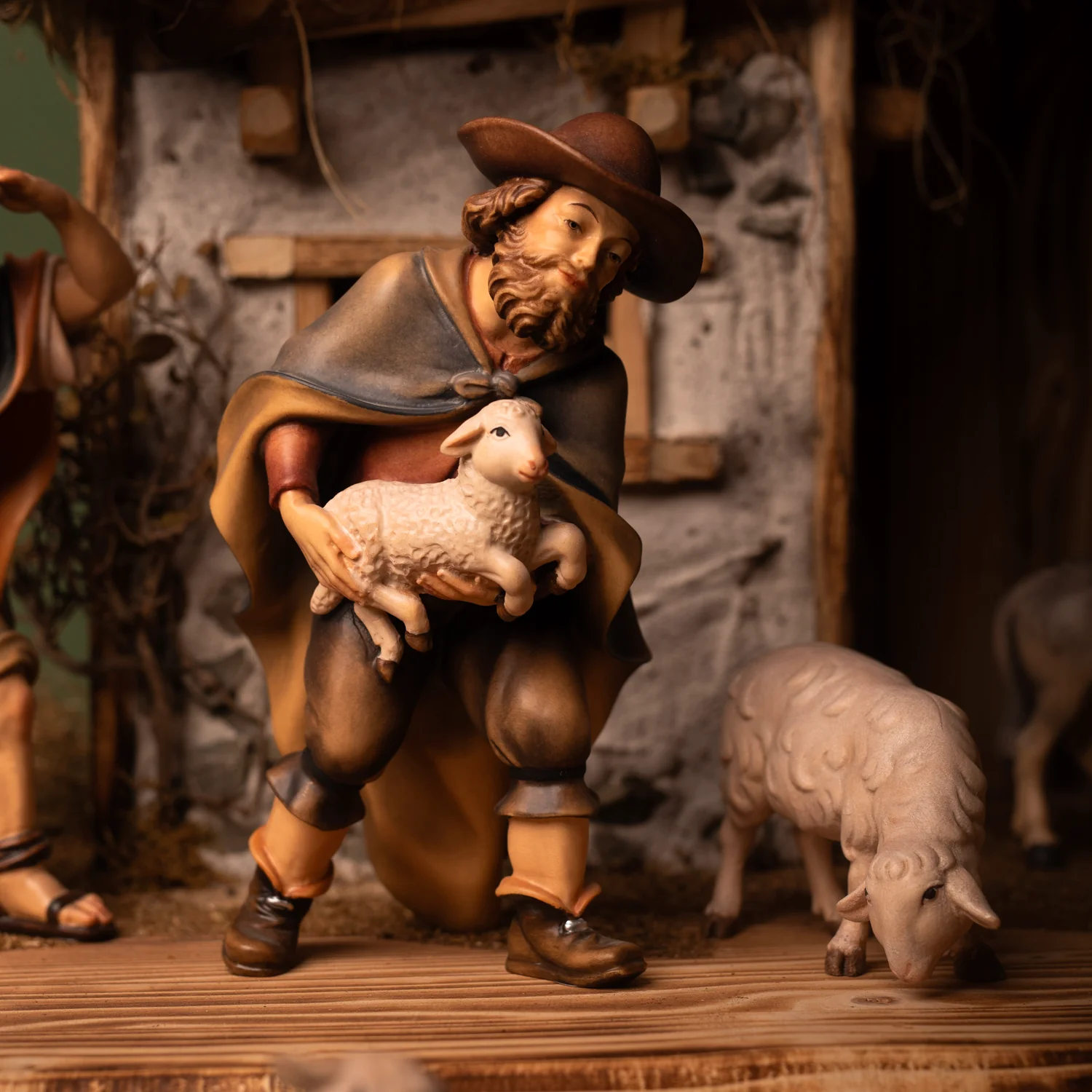 LARGE NATIVITY SCENE SET - CHRISTMAS - WOOD - Image 4