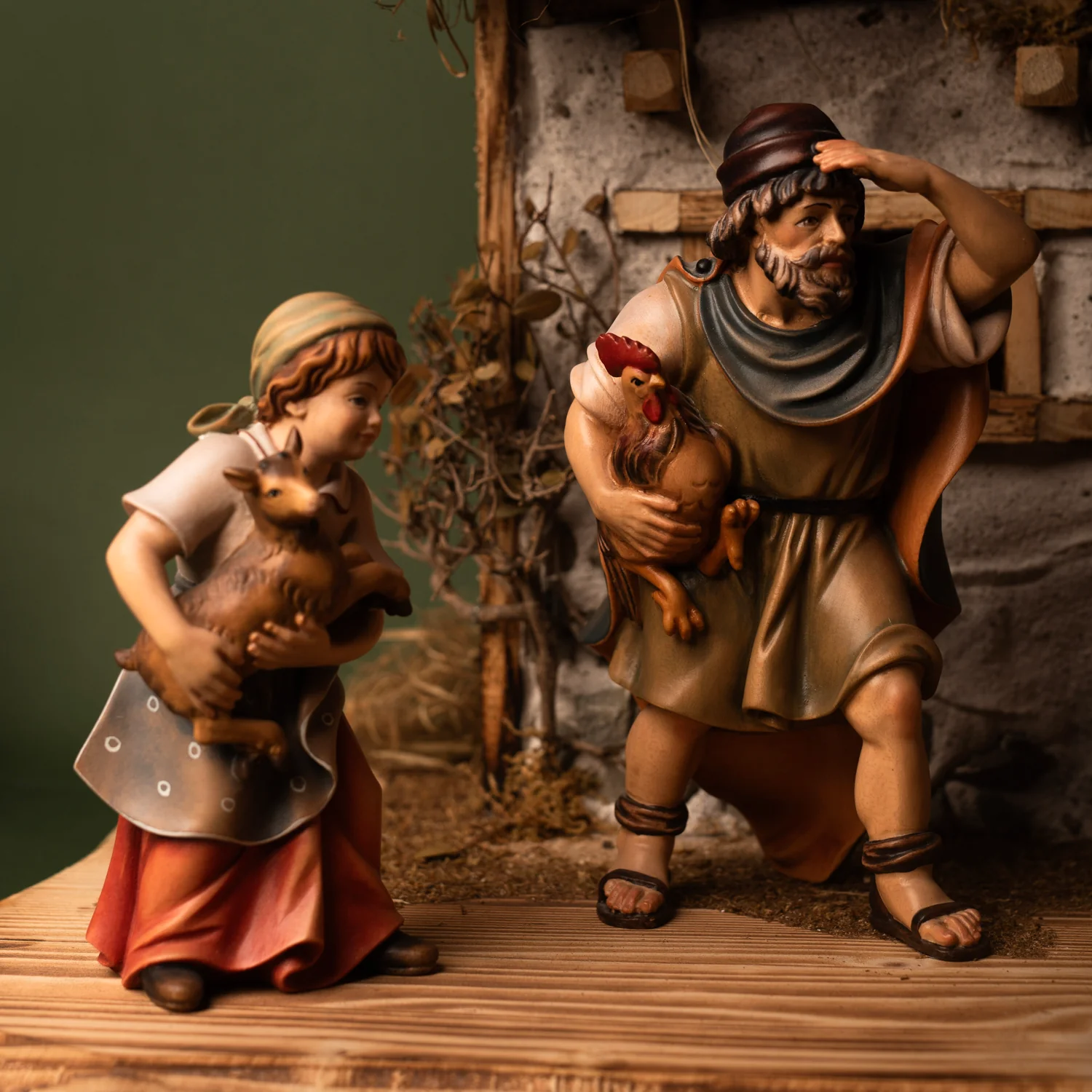 LARGE NATIVITY SCENE SET - CHRISTMAS - WOOD - Image 5