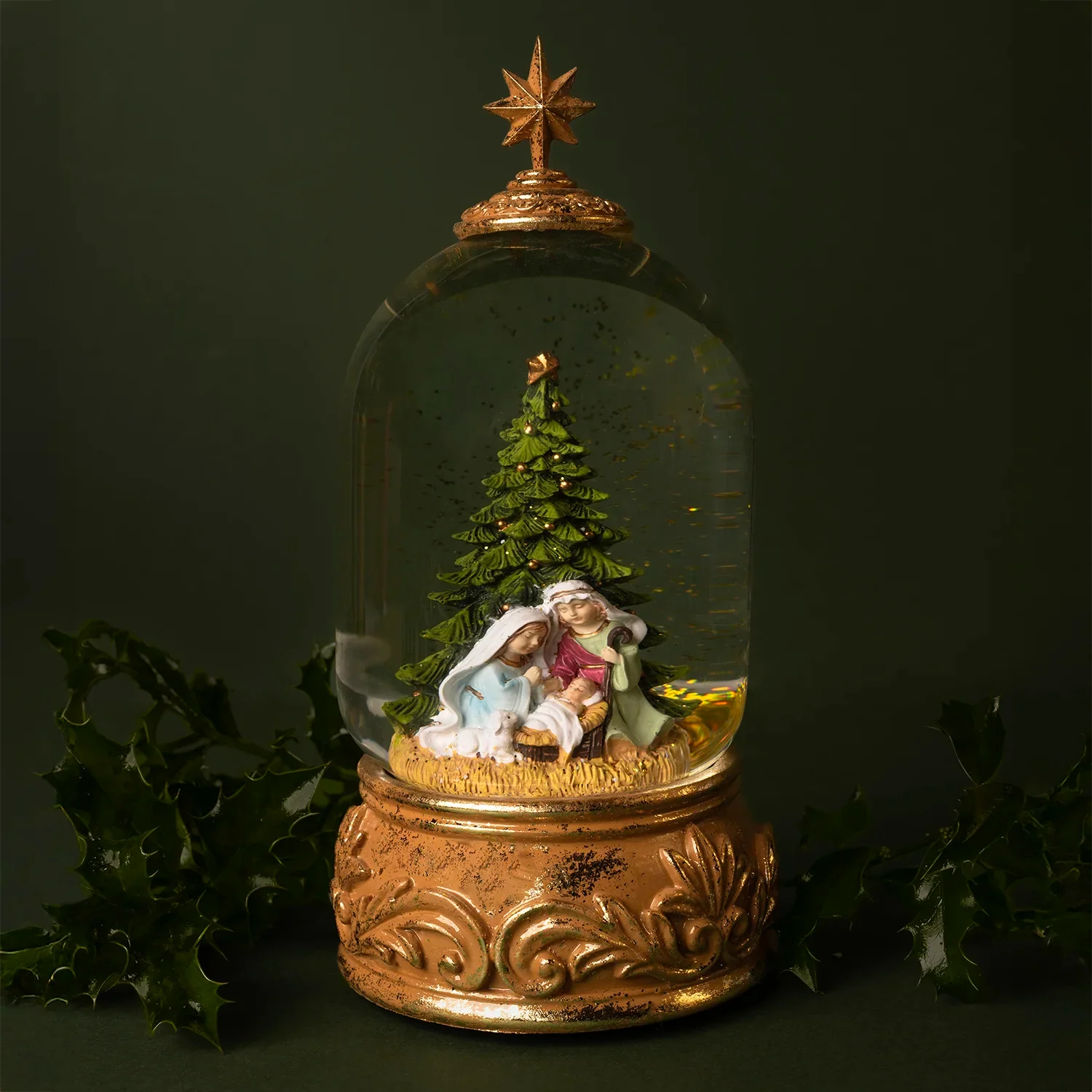 CHRISTMAS SNOW GLOBE - MUSICAL CARILLON - Image 2