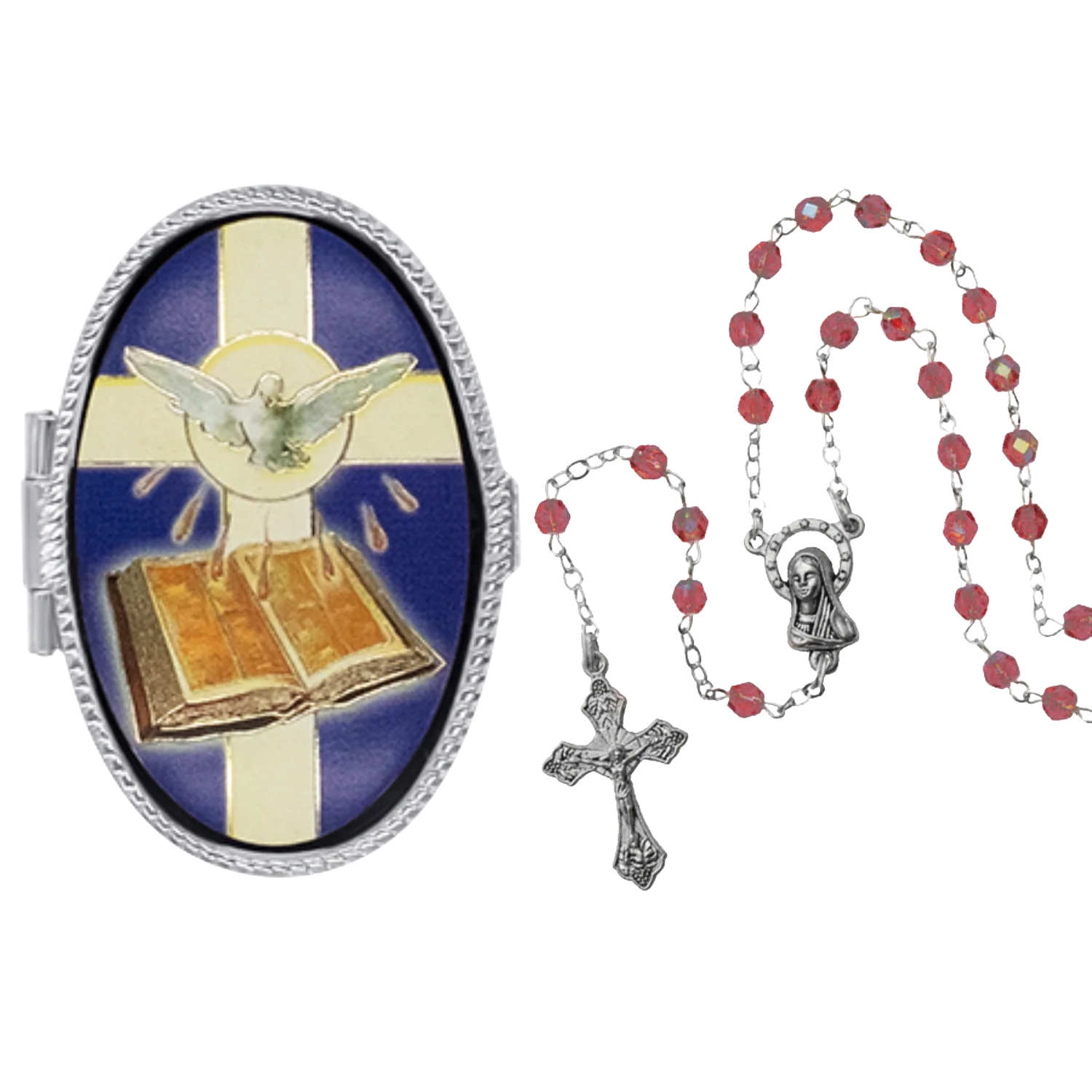CONFIRMATION - ROSARY BOX - METAL