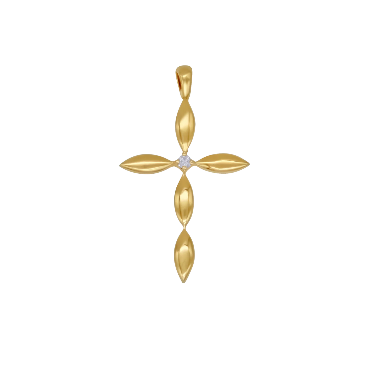 CROSS PENDANT - GOLD AND DIAMOND