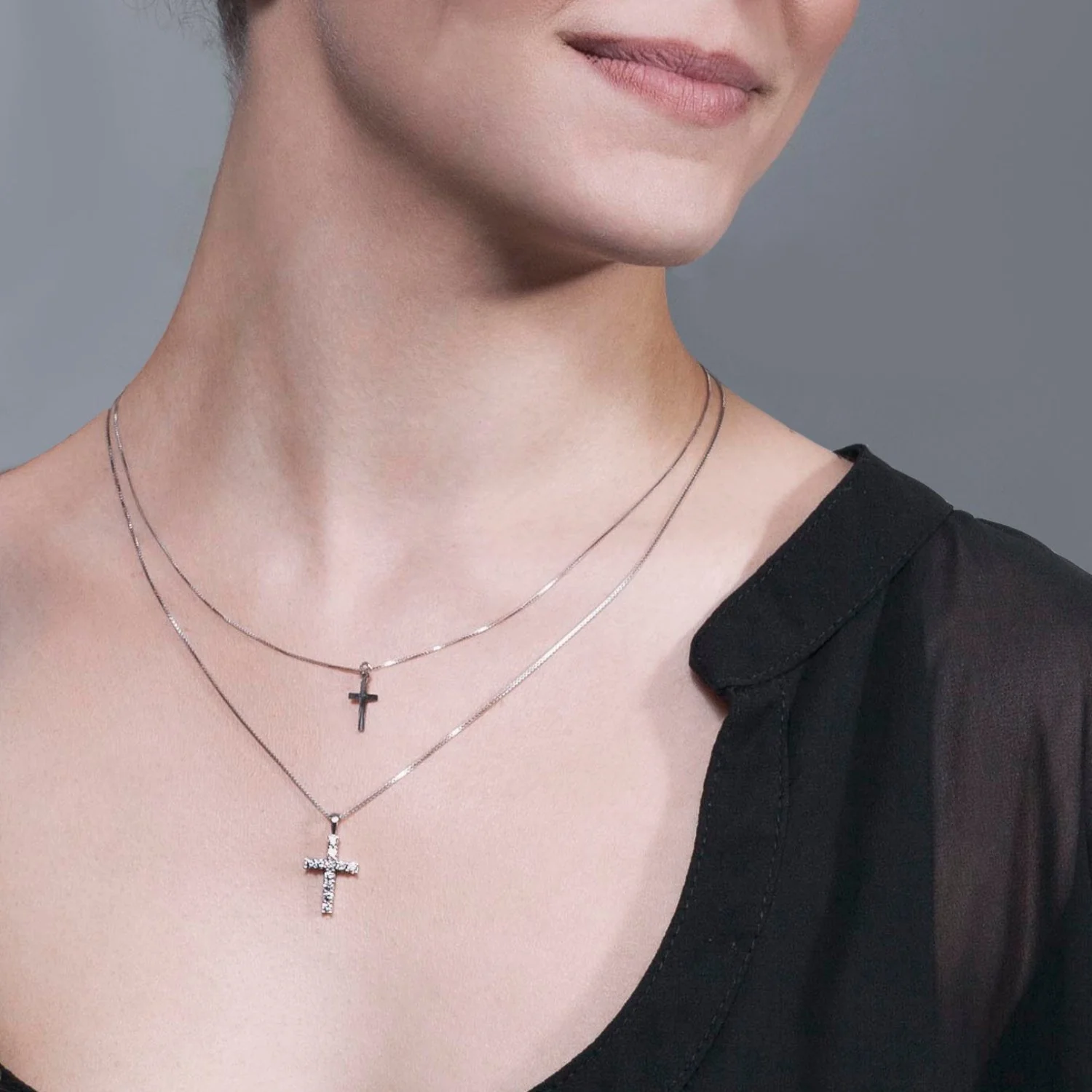CROSS PENDANT - SILVER - Image 2
