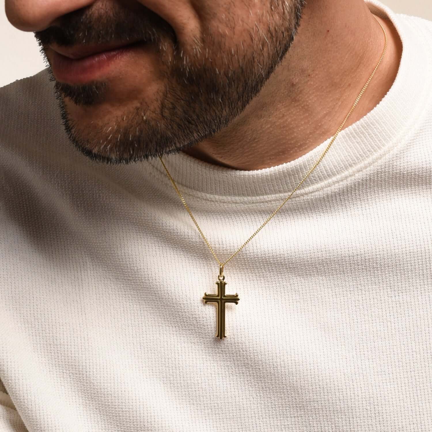 CROSS PENDANT - VERMEIL SILVER - Image 2