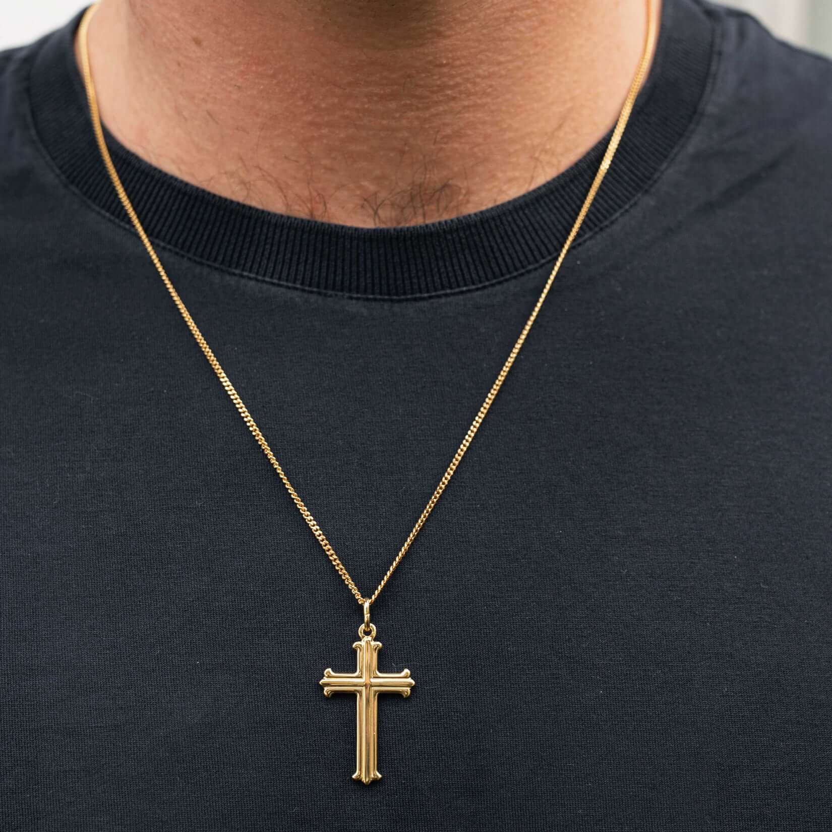 CROSS PENDANT - VERMEIL SILVER - Image 3