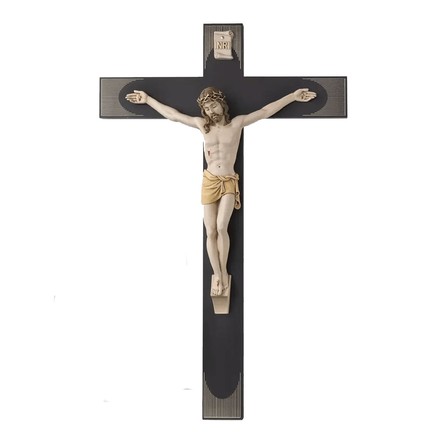 CRUCIFIX - LAQUERED WOOD