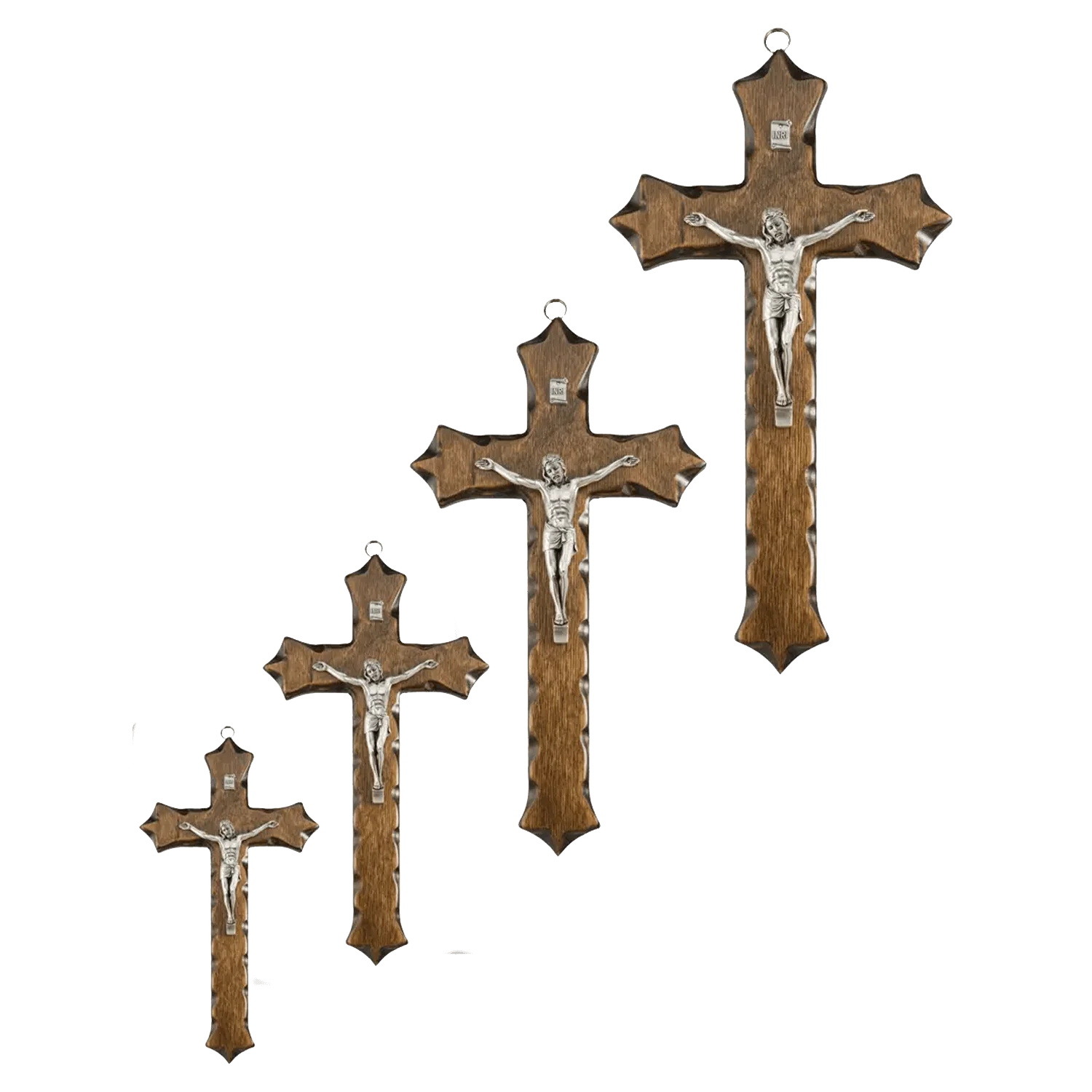 WALL CRUCIFIX - WALNUT WOOD - Image 3
