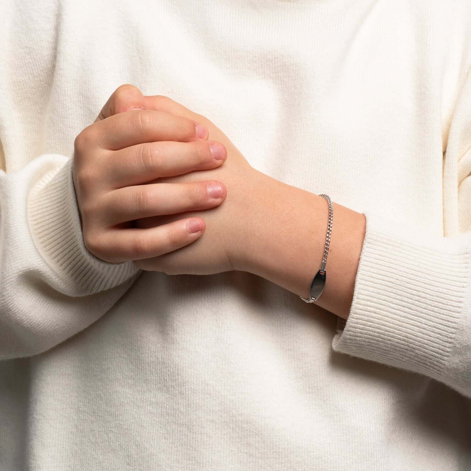 CUSTOMIZABLE BRACELET FOR KIDS - SILVER - Image 3
