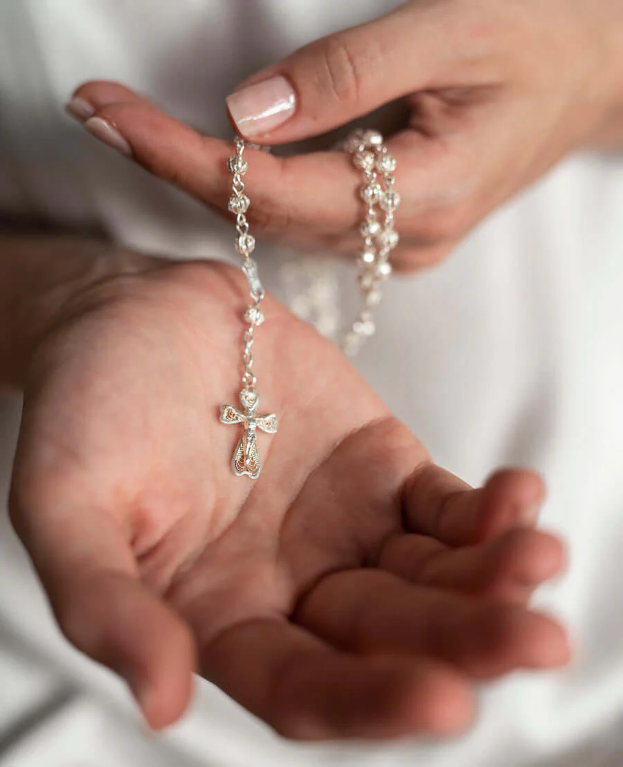 FILIGREE ROSARY - SILVER - Image 2