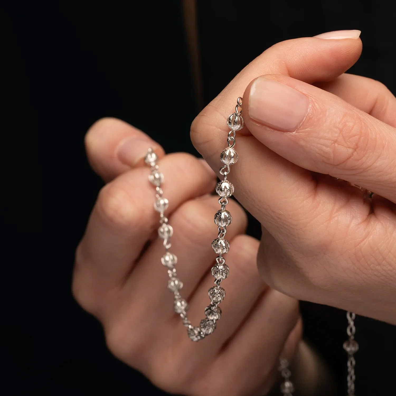 FILIGREE ROSARY - SILVER - Image 3