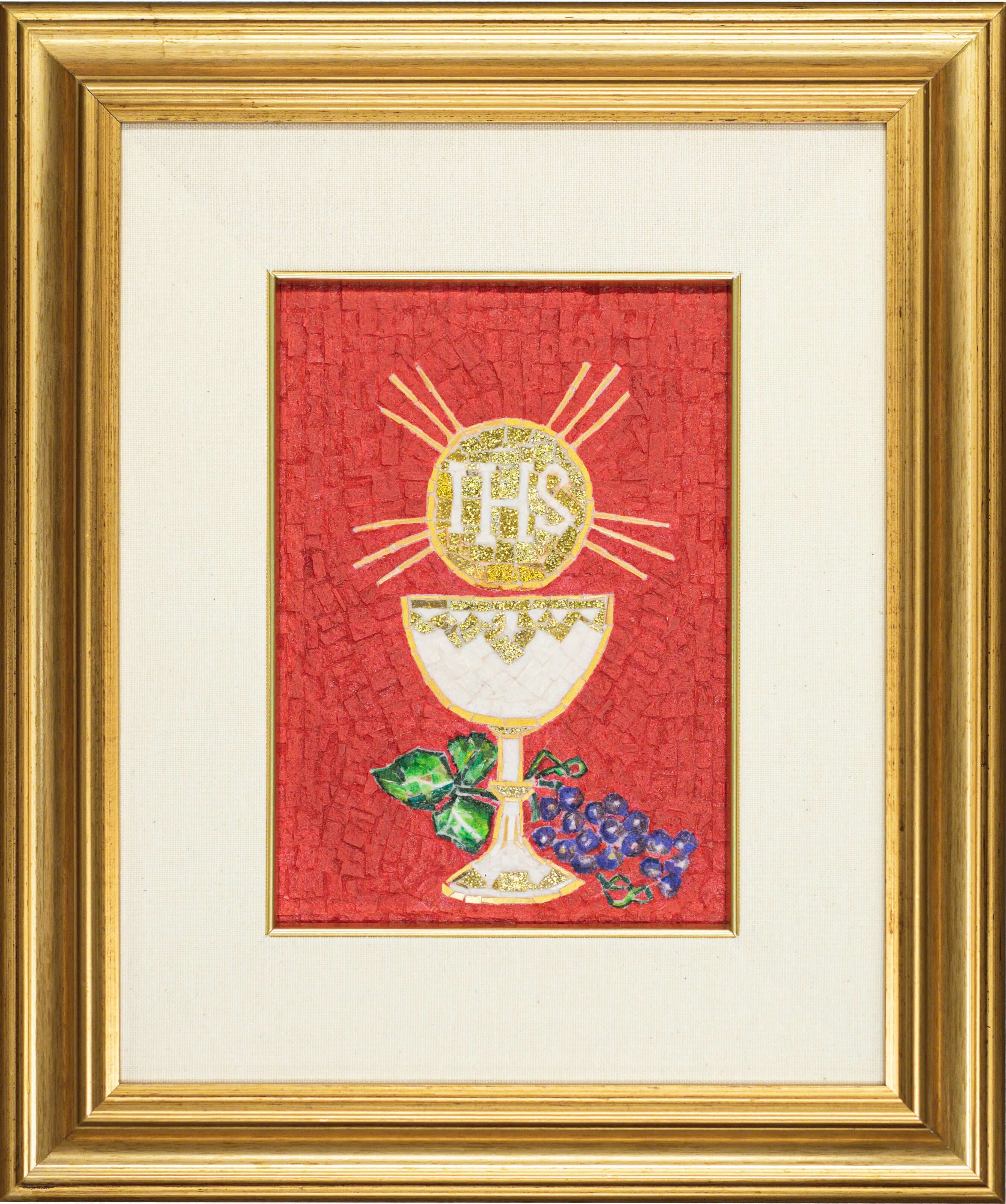 FIRST COMMUNION CHALICE - RED - MOSAIC