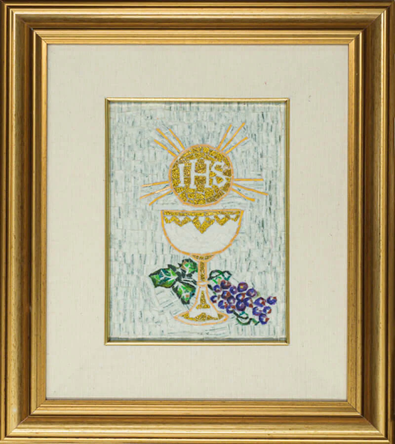 FIRST COMMUNION CHALICE - WHITE - MOSAIC