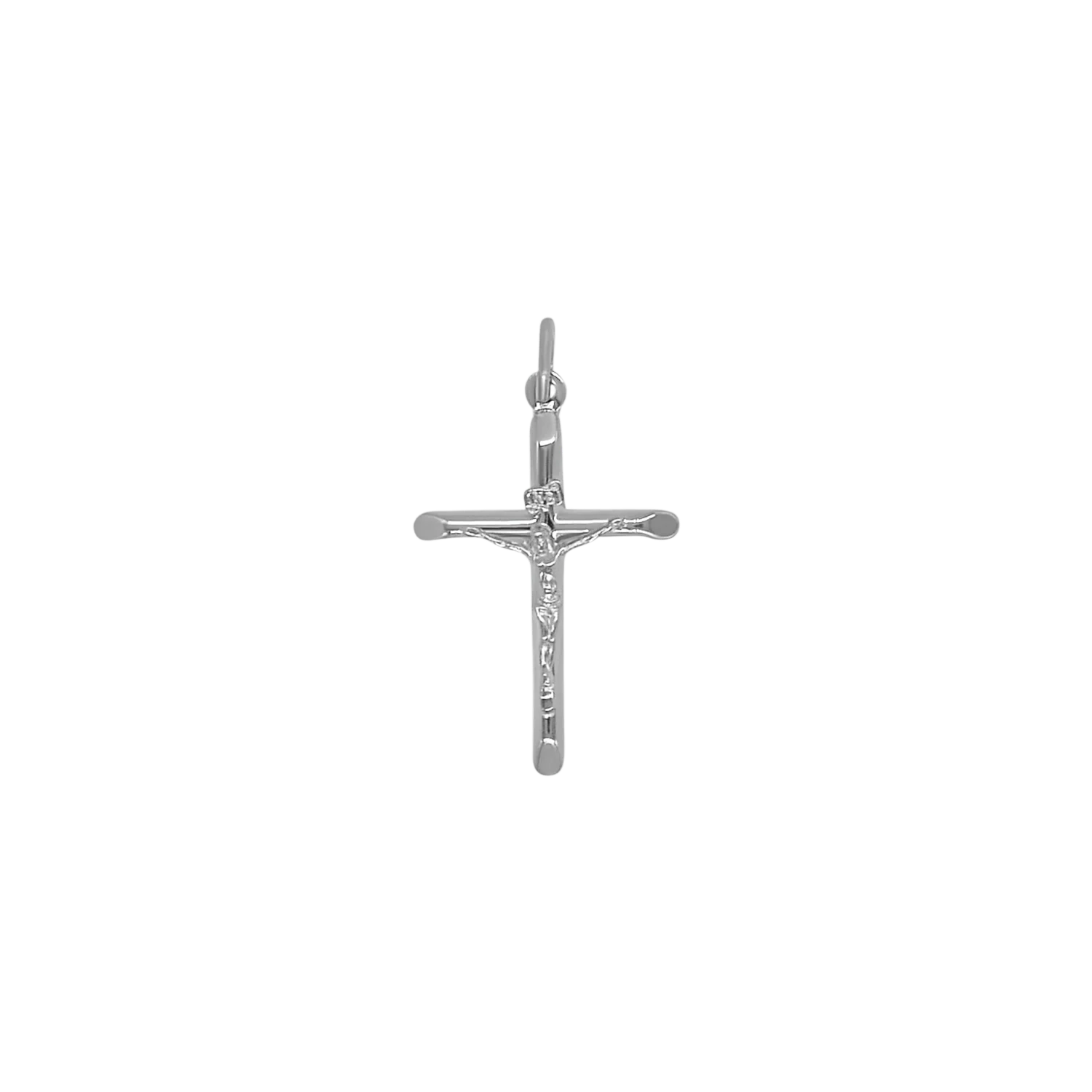 FLAT CRUCIFIX - PENDANT - SILVER