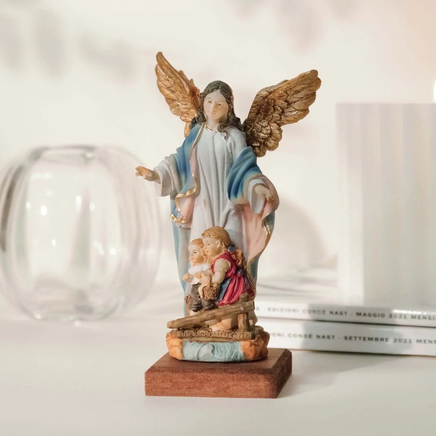 GUARDIAN ANGEL - STATUE - RESIN - Image 4