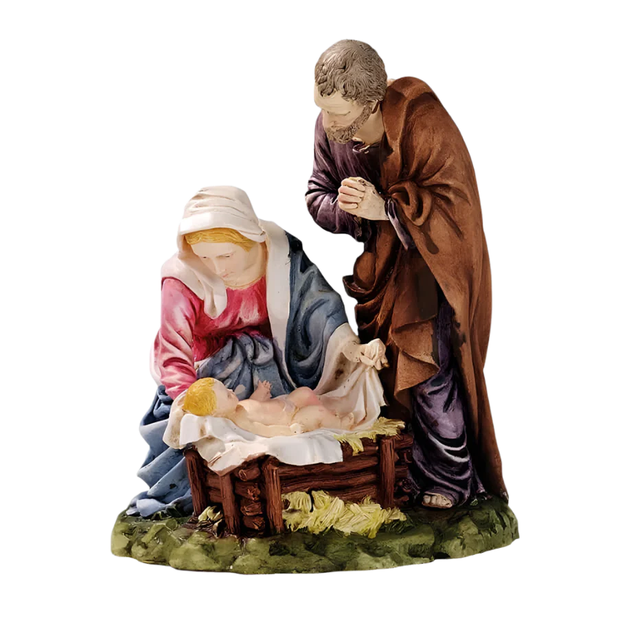 HOLY FAMILY - NATIVITY SCENE - RESIN