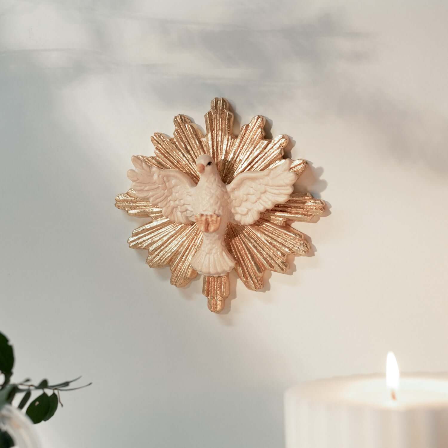 HOLY SPIRIT WITH AURA - WOOD - Image 2