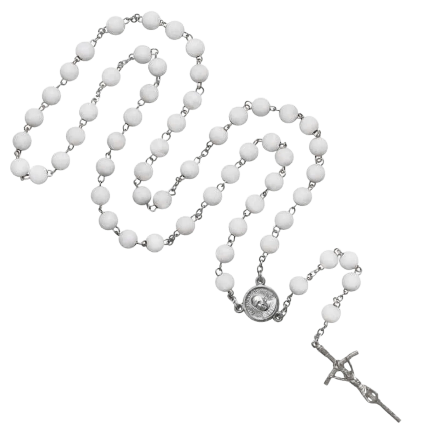 SCENTED JASMINE PETAL ROSARY - METAL