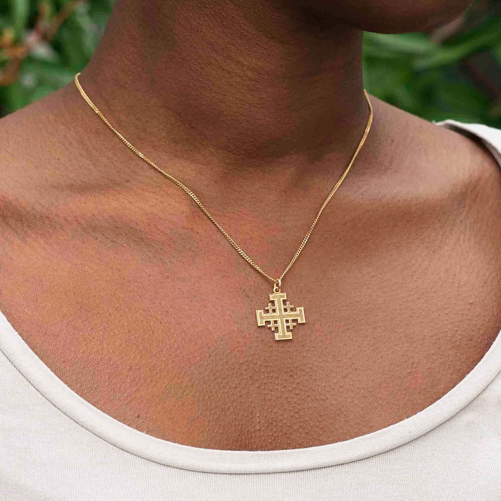 JERUSALEM CROSS - VERMEIL SILVER - Image 2