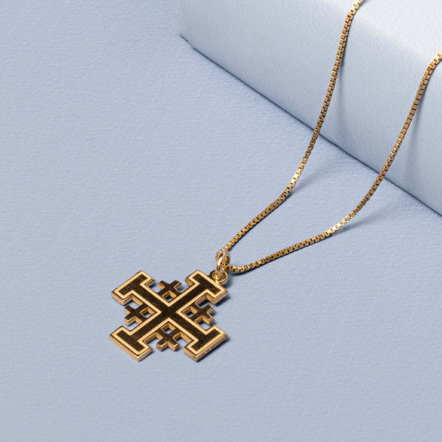 JERUSALEM CROSS - VERMEIL SILVER - Image 3