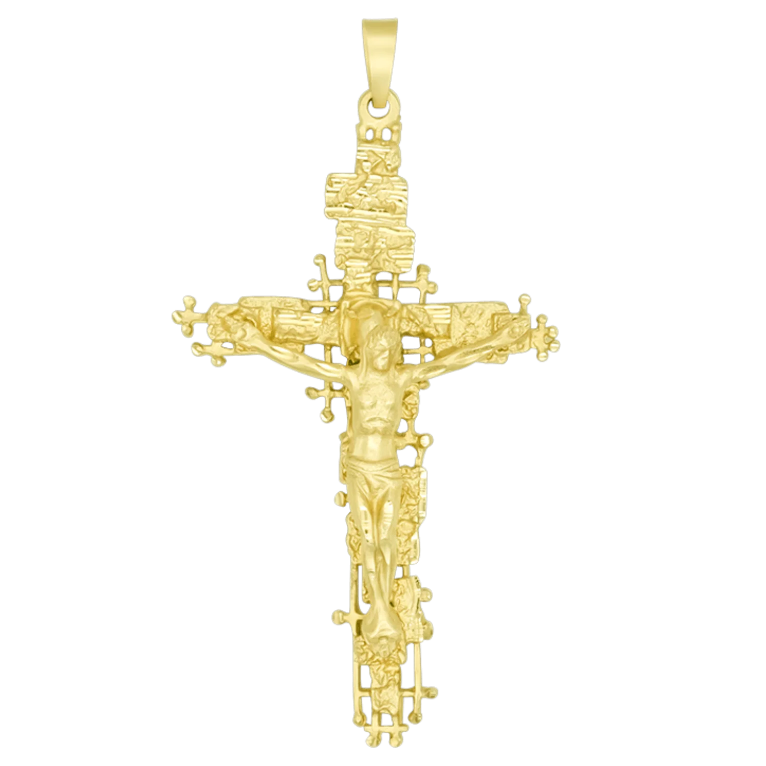 LARGE CRUCIFIX PENDANT - GOLD