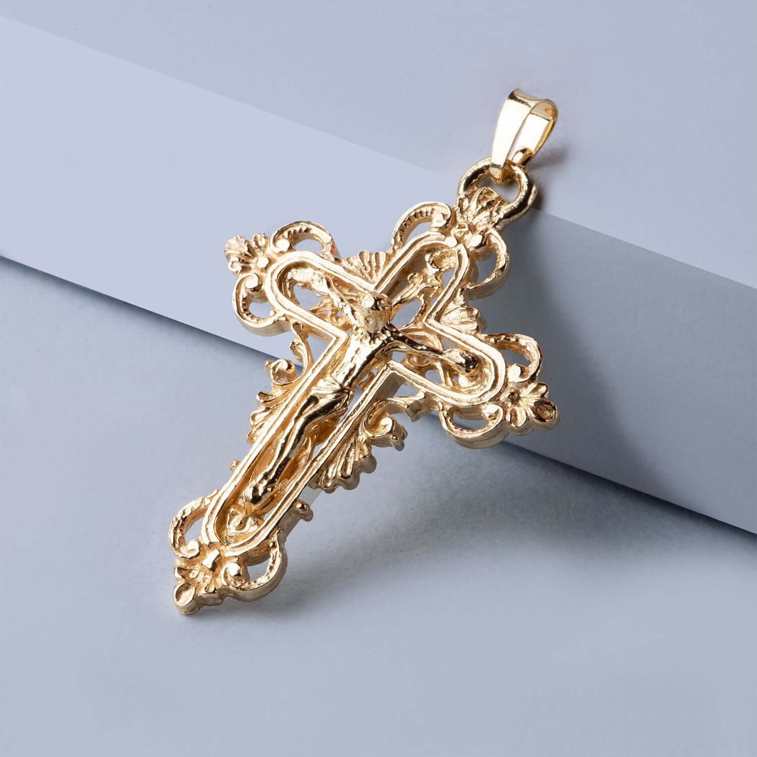 CRUCIFIX PENDANT - VERMEIL SILVER - Image 4