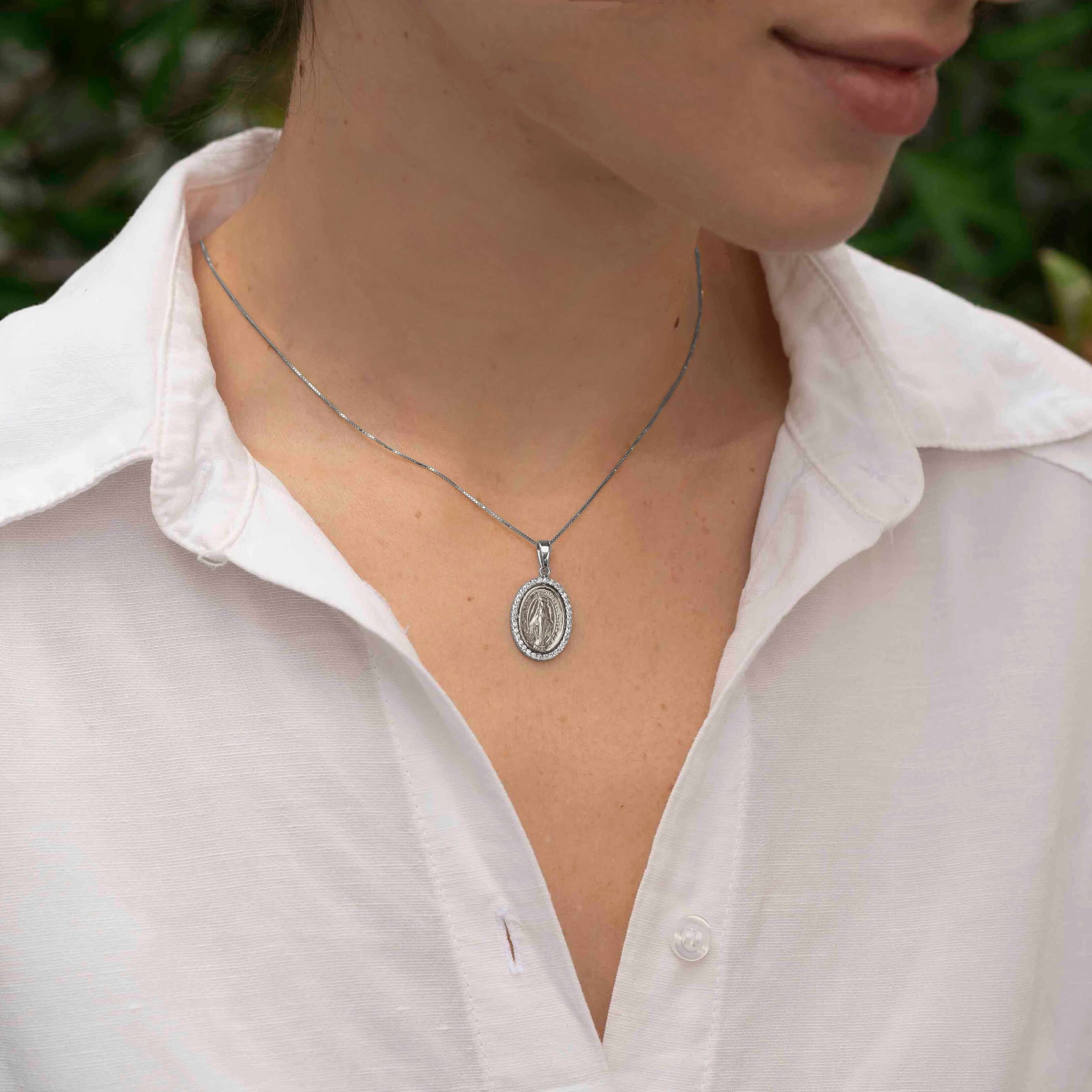 MIRACULOUS AND CHAIN - DIAMONDS - WHITE GOLD - Image 2