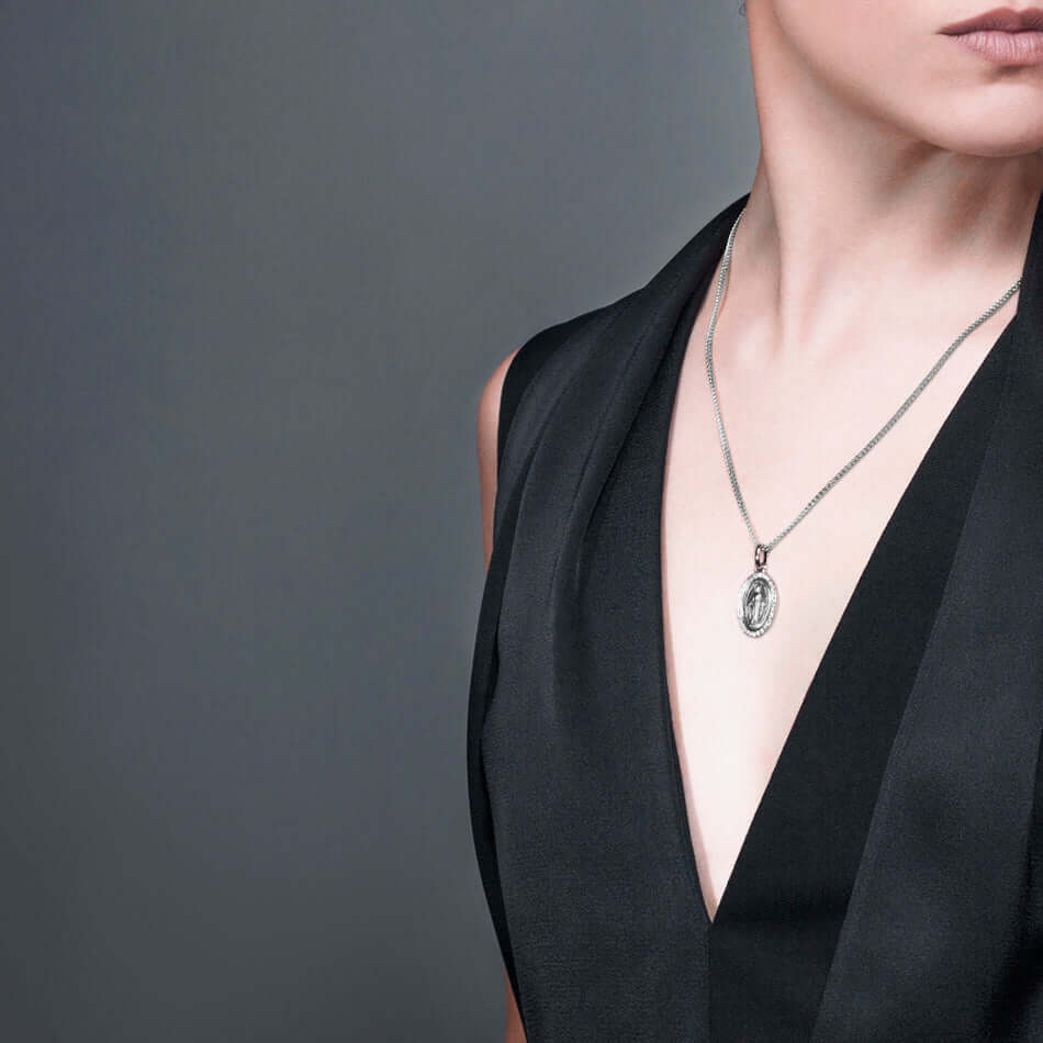 MIRACULOUS AND CHAIN - DIAMONDS - WHITE GOLD - Image 3