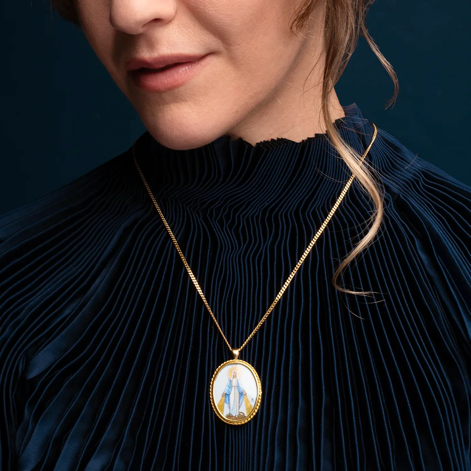 MIRACULOUS MEDAL - NECKLACE - GOLD - Image 3