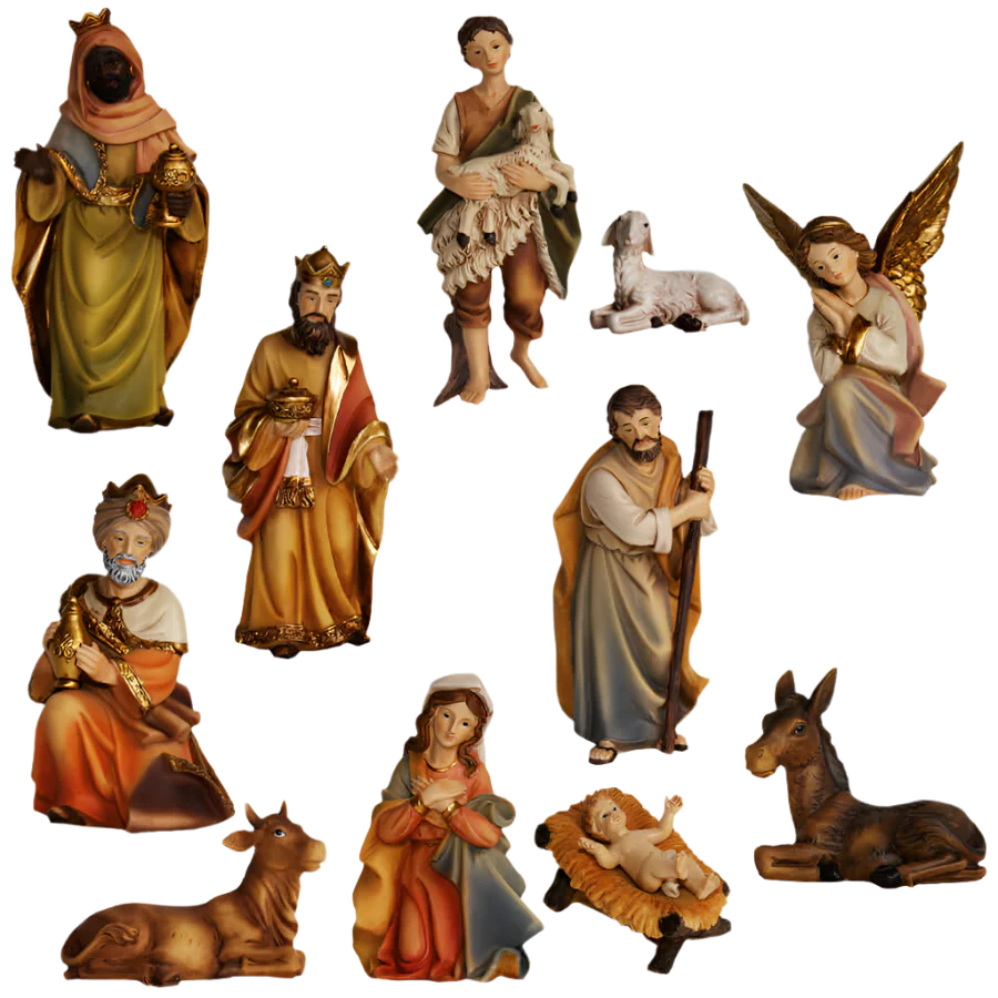 NATIVITY FIGURES - CHRISTMAS NATIVITY - RESIN