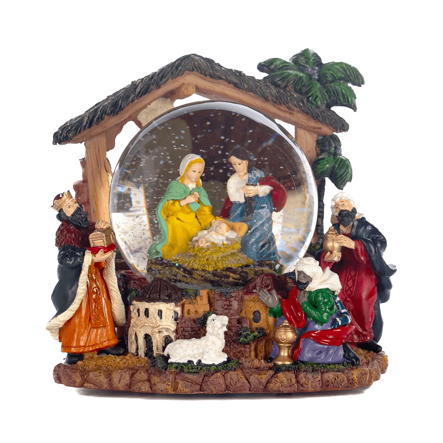 NATIVITY SCENE - MUSICAL SNOW GLOBE