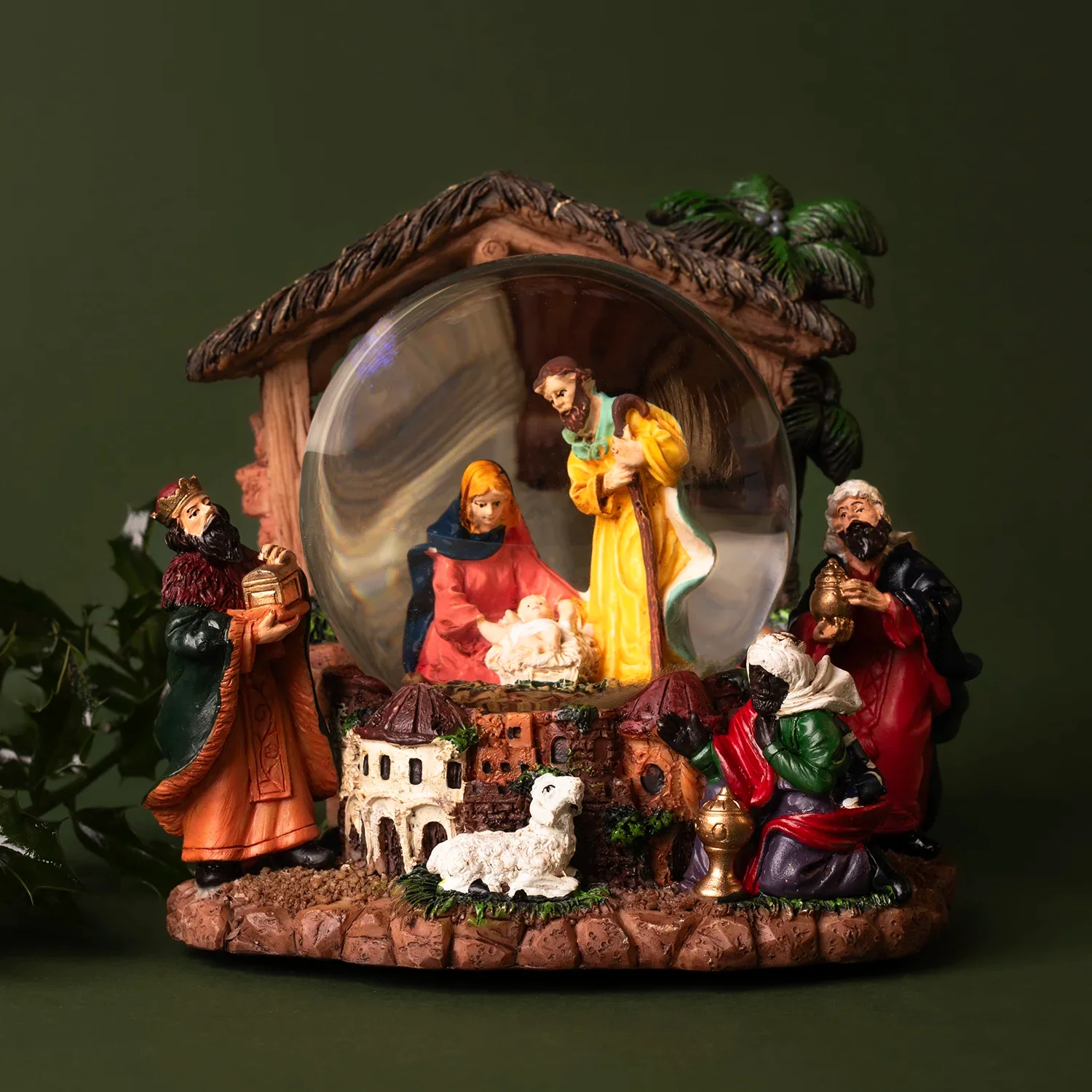 NATIVITY SCENE - MUSICAL SNOW GLOBE - Image 2