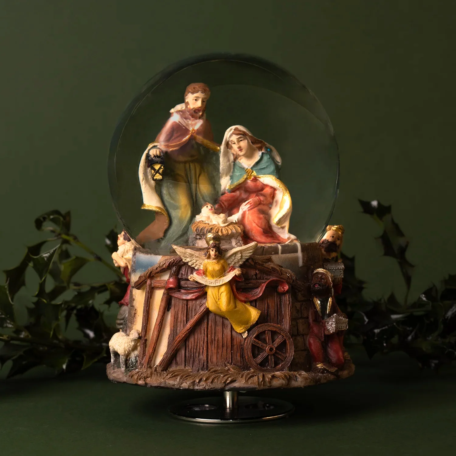 NATIVITY SCENE - MUSICAL SNOW GLOBE - CHRISTMAS - Image 2
