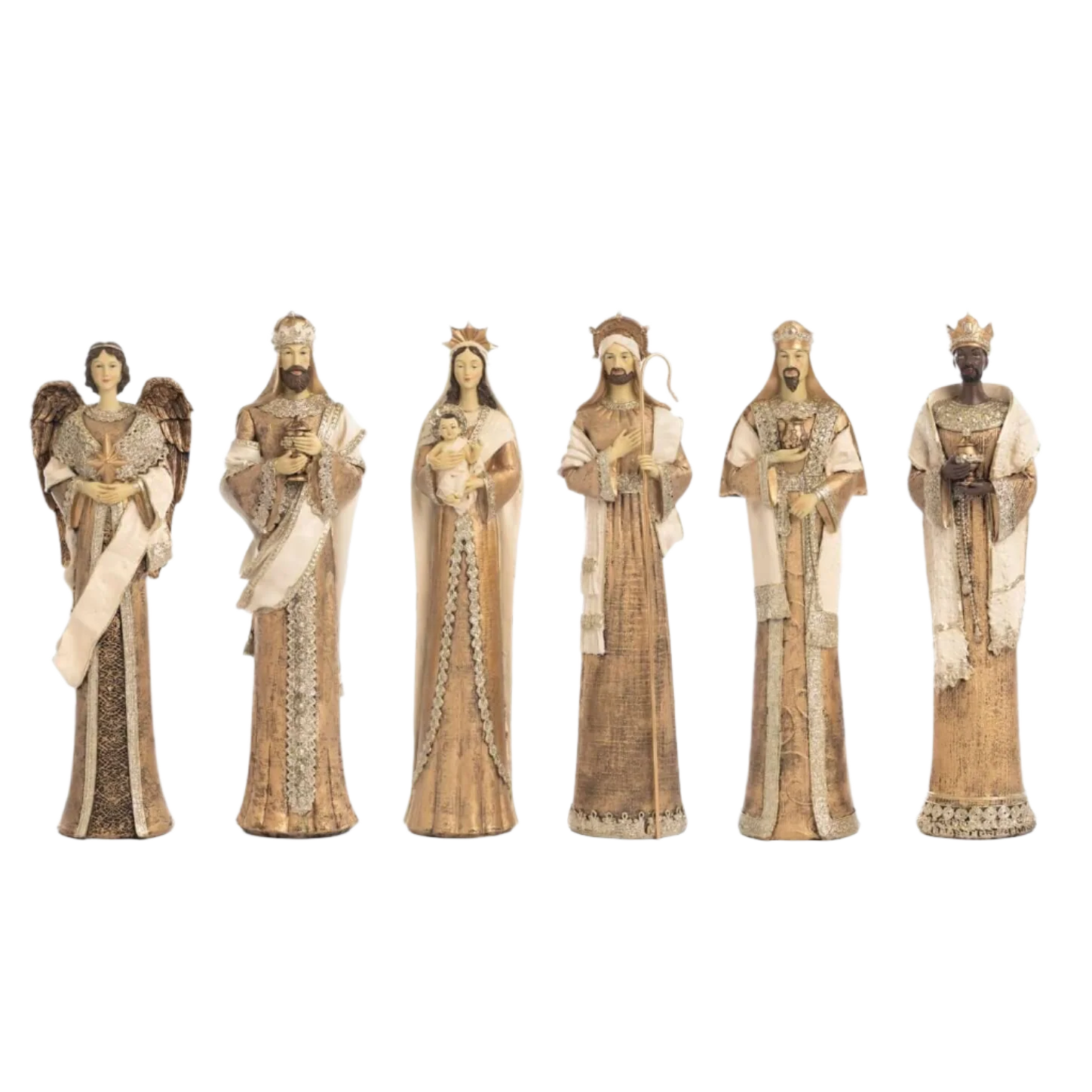 NATIVITY SET - TALL FIGURINES - RESIN