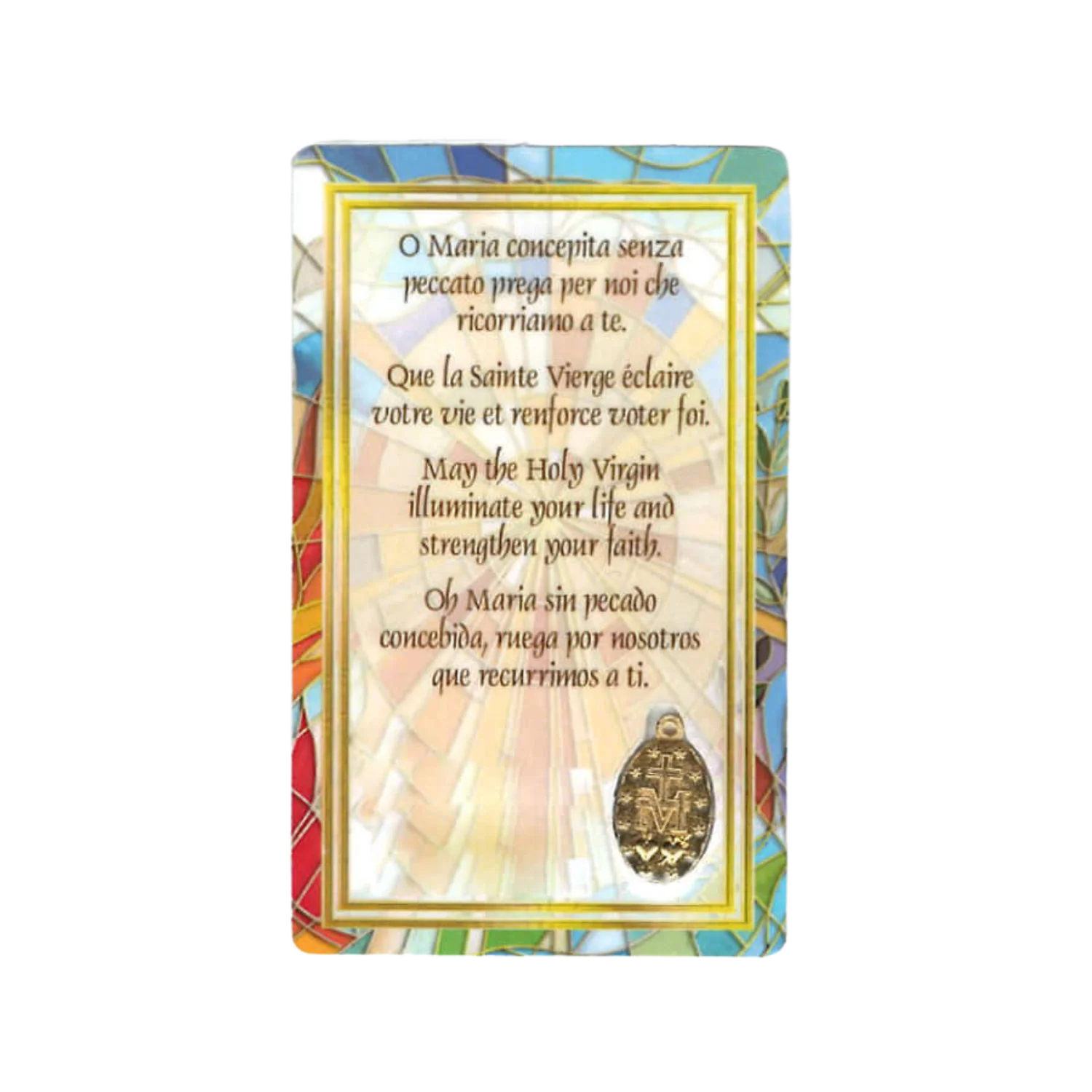 OUR LADY OF GRACE - PRAYER CARD - Image 2