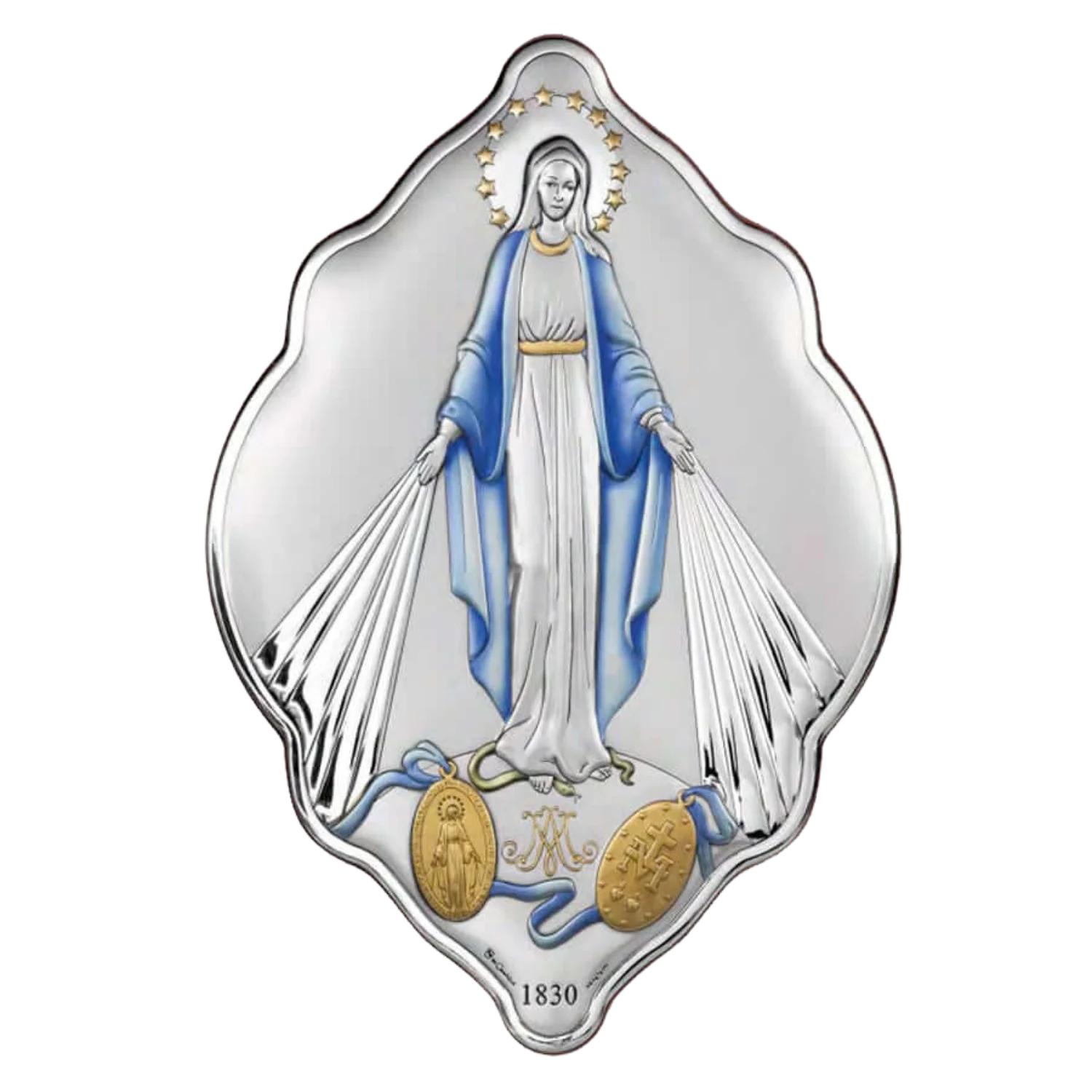 OUR LADY OF GRACE - RELIGIOUS PICTURE - SILVER