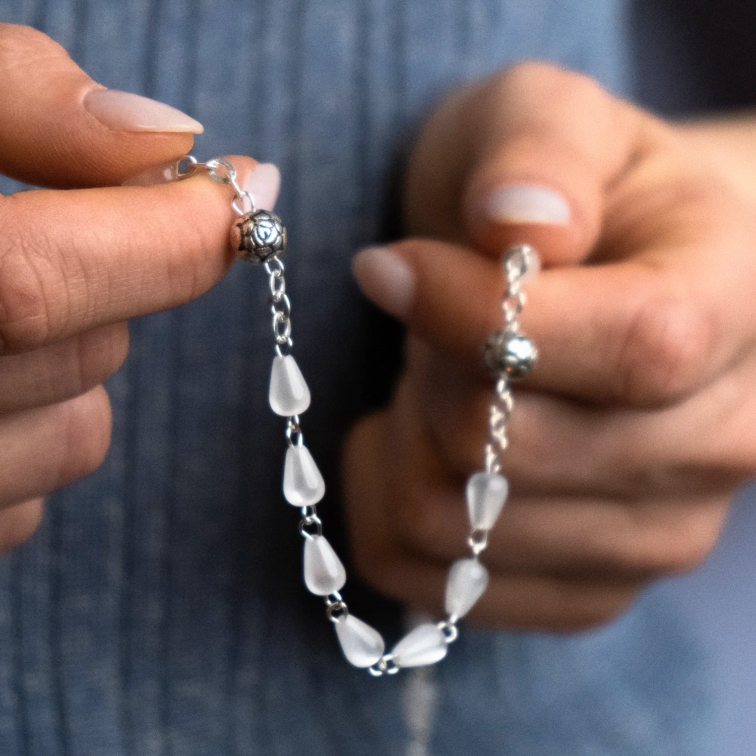 OUR LADY OF TEARS CHAPLET - METAL - Image 2