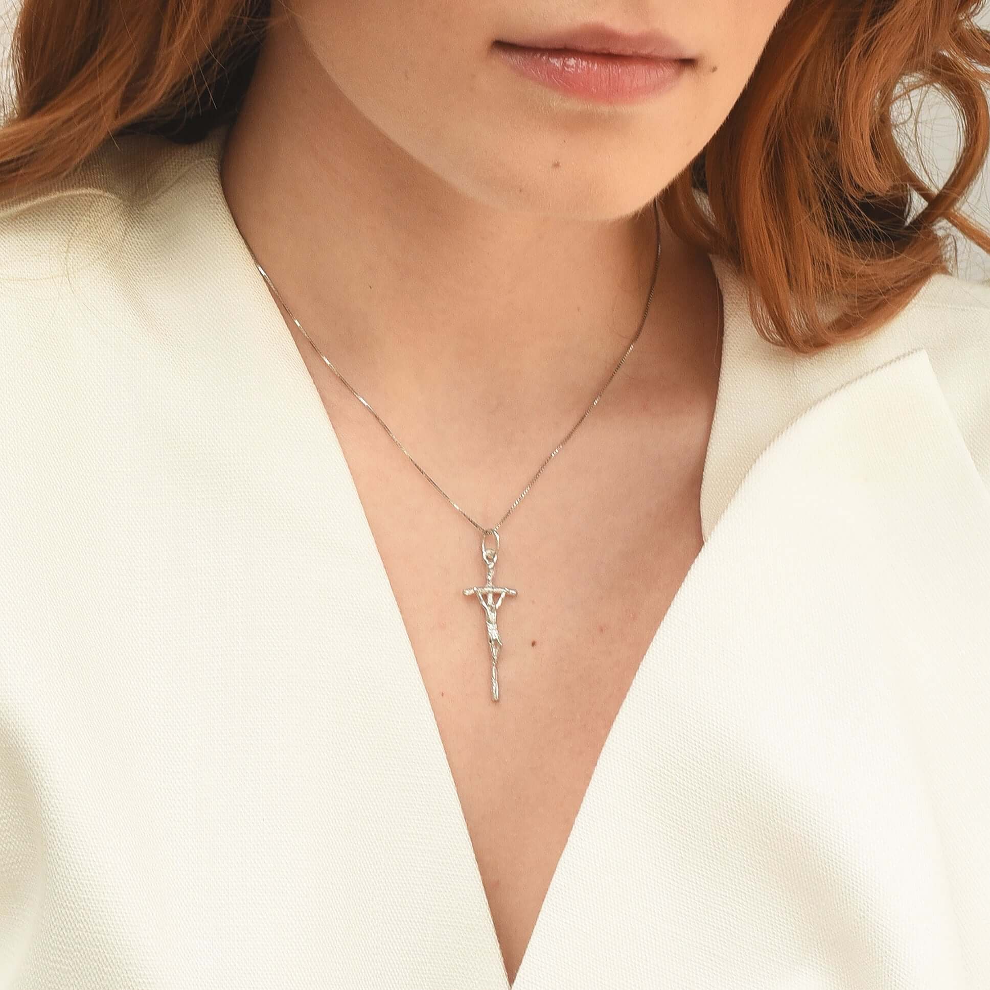 PASTORAL - CRUCIFIX PENDANT - SILVER - Image 2