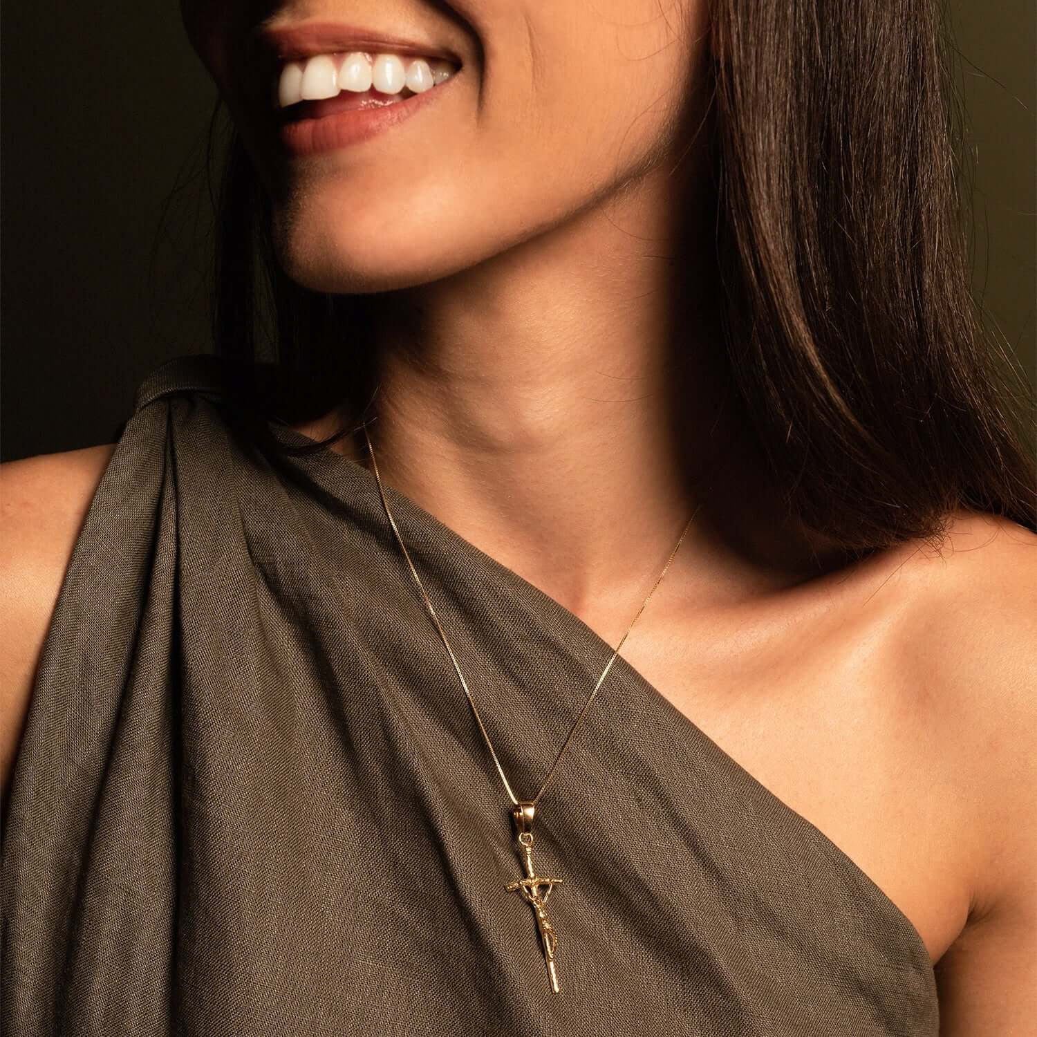 PASTORAL - CRUCIFIX PENDANT - VERMEIL SILVER - Image 2