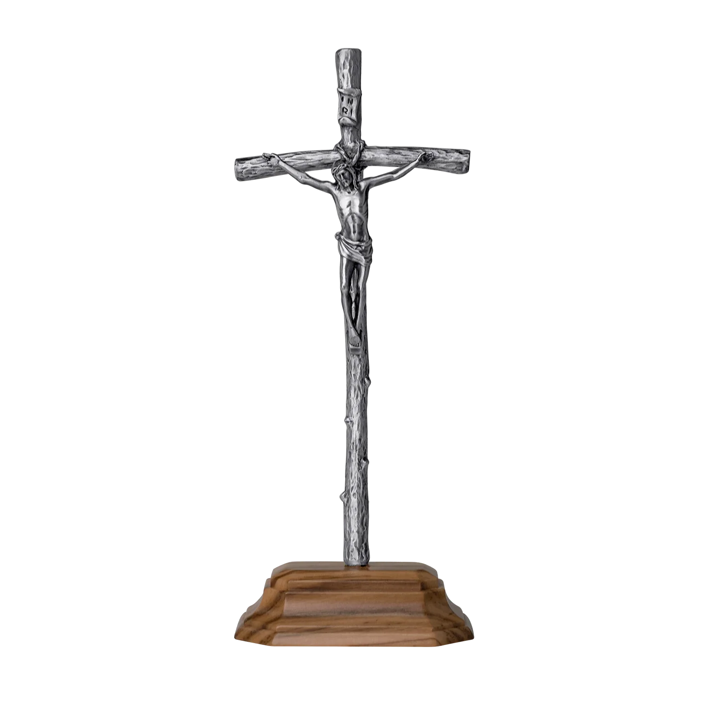 PASTORAL STANDING CRUCIFIX - METAL