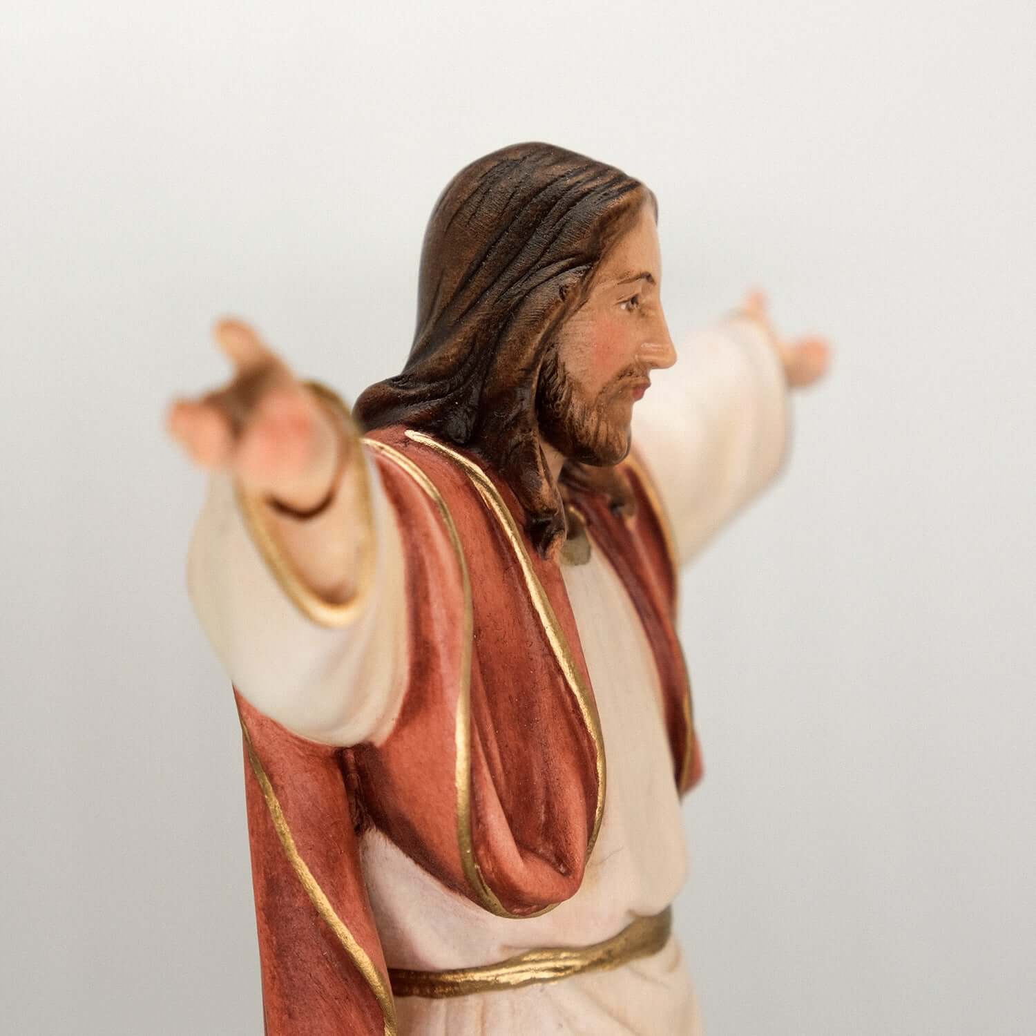 RESURRECTED JESUS - STATUE - WOOD - Image 3