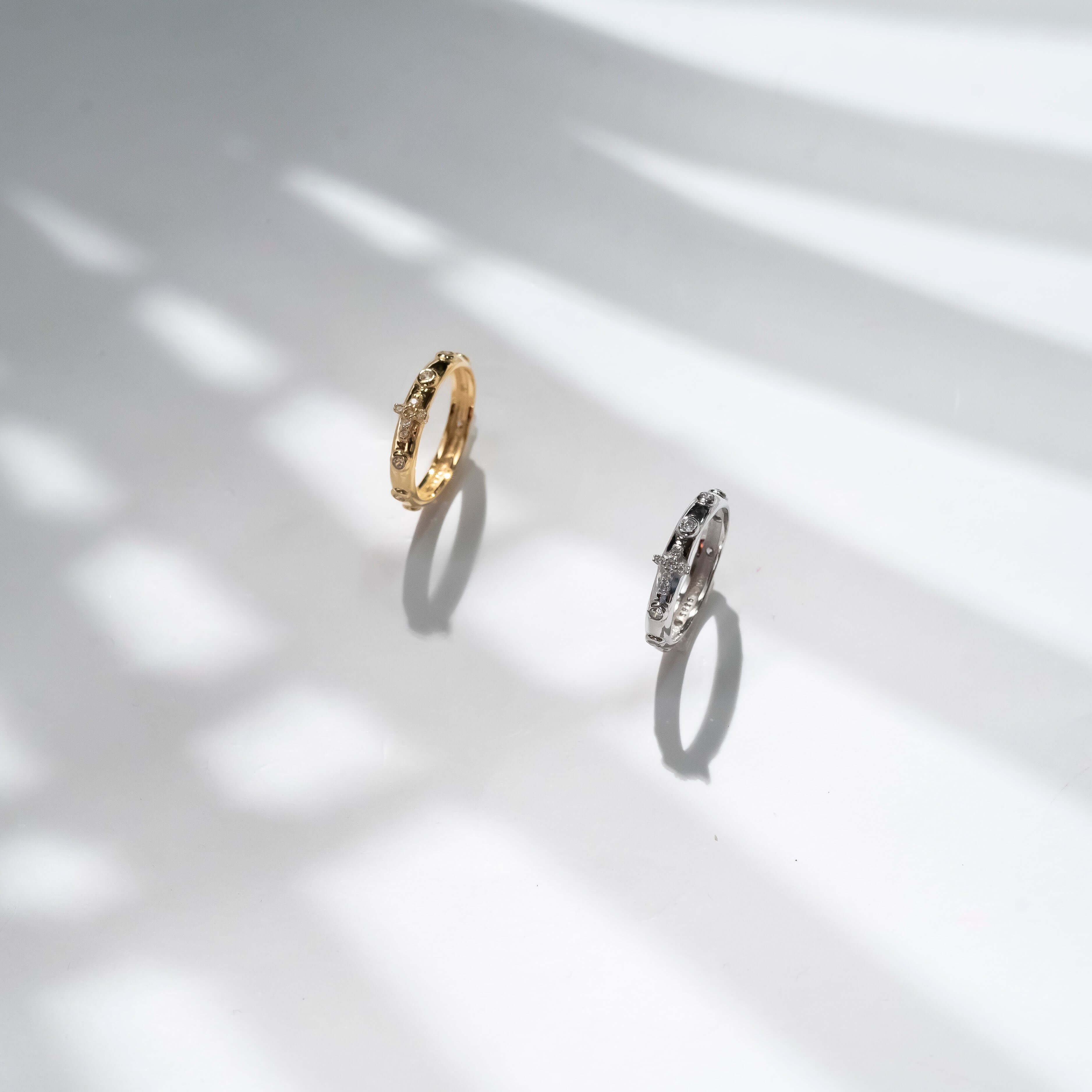 ROSARY RING - SILVER - ZIRCONIA - Image 3