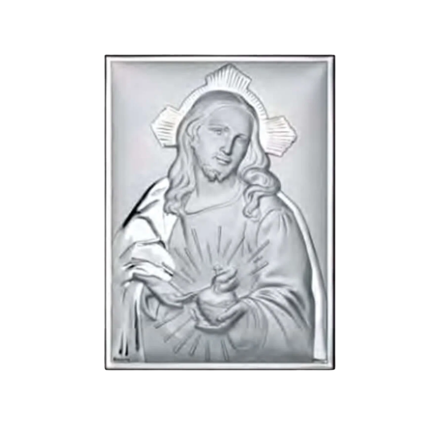 SACRED HEART OF JESUS - RELIGIOUS PICTURE - SILVER