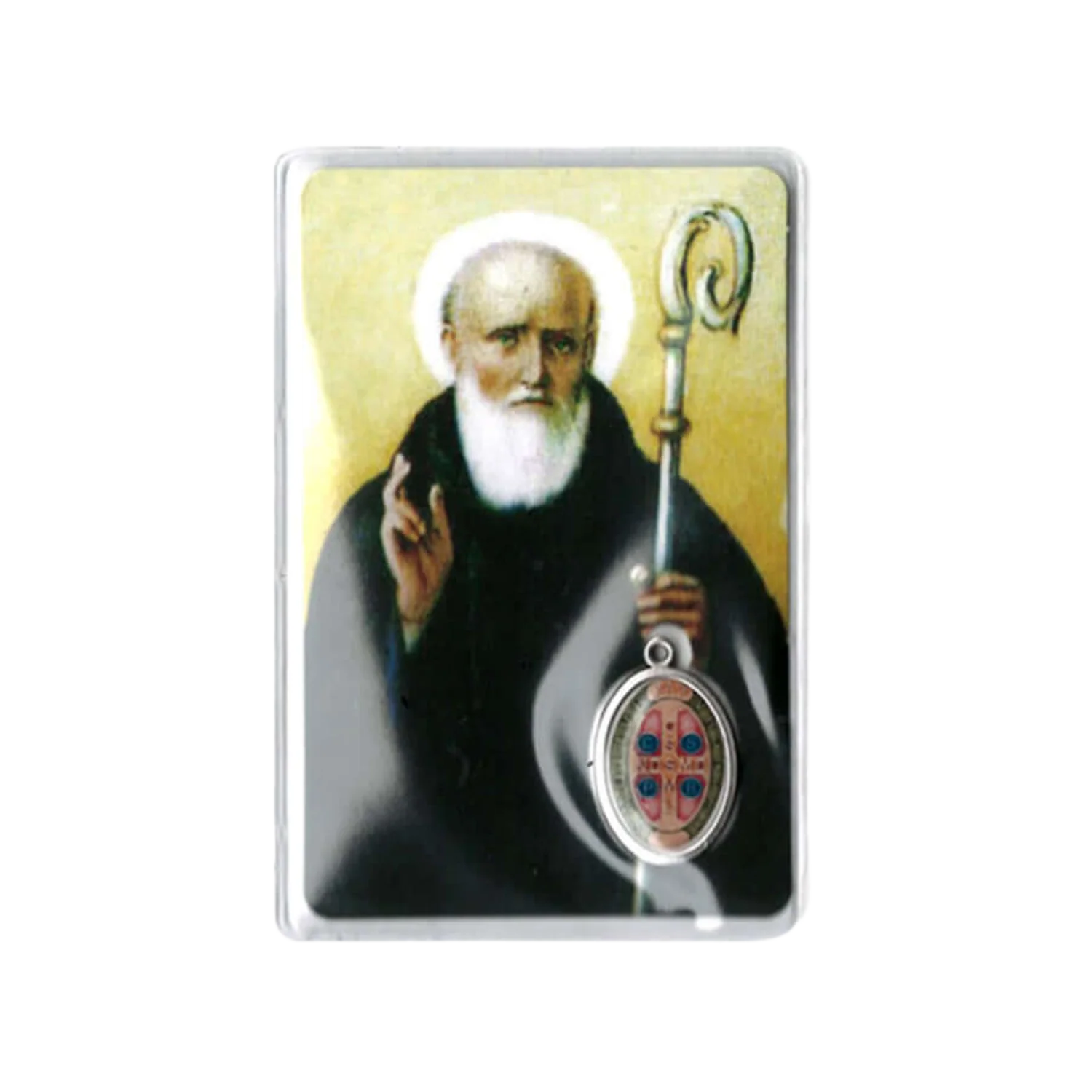 SAINT BENEDICT - PRAYER CARD
