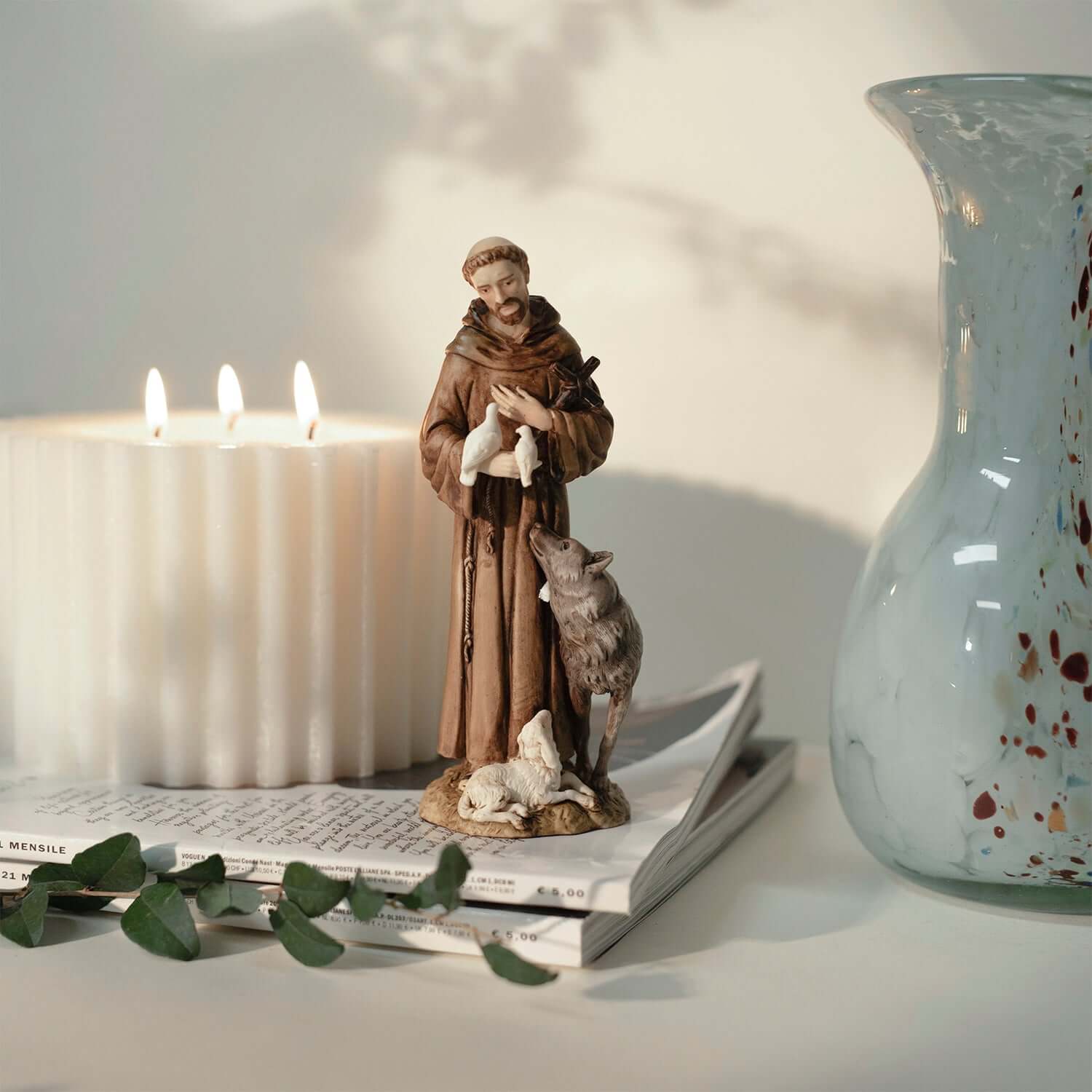 SAINT FRANCIS - STATUE - RESIN - Image 2