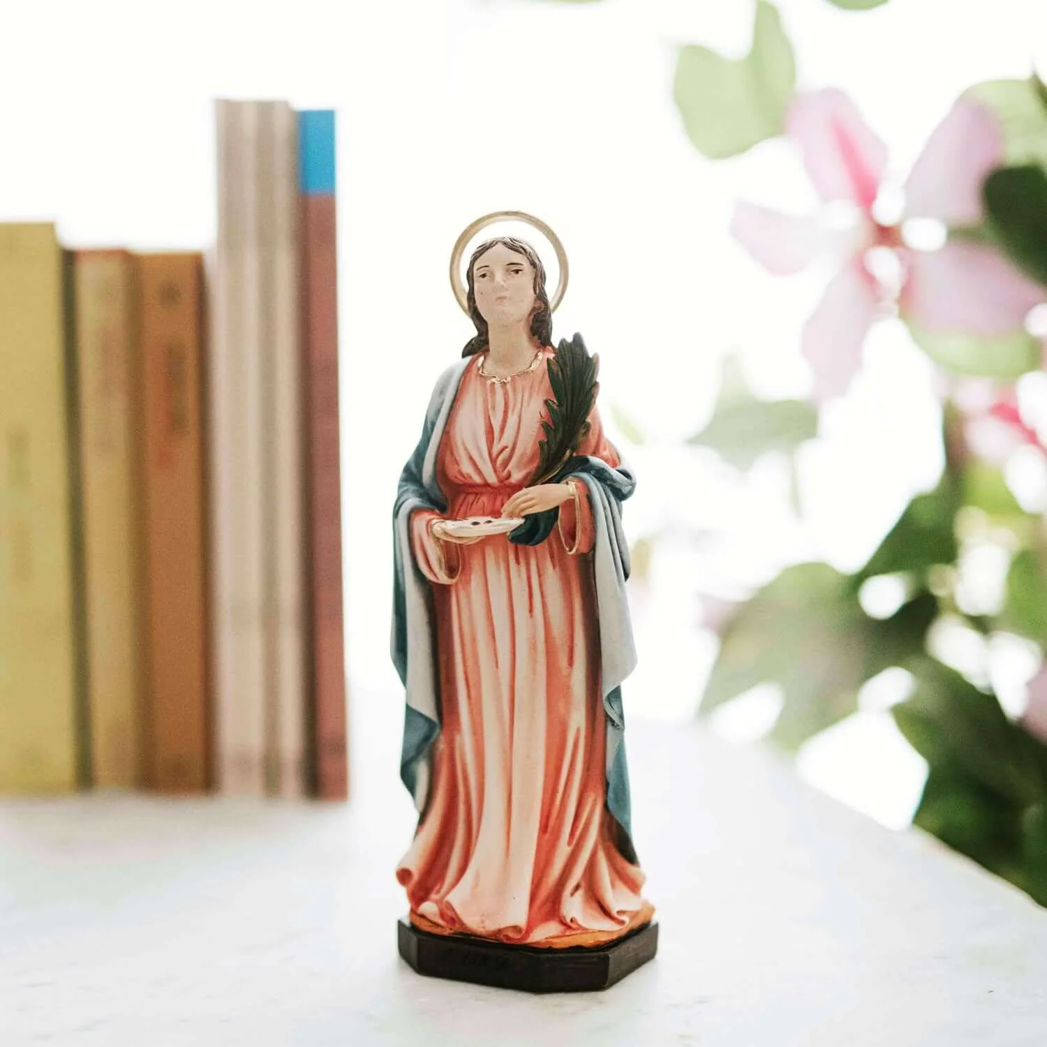 SAINT LUCY - STATUE - RESIN - Image 3